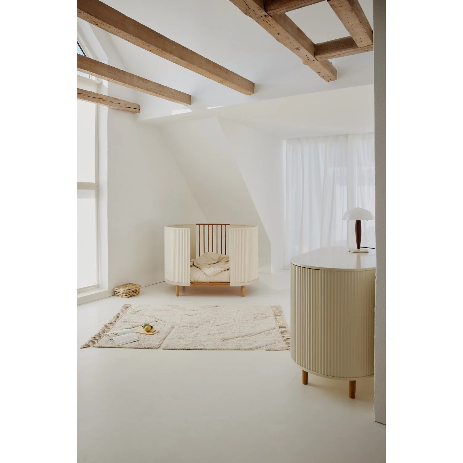 KAS Kopenhagen Cream Oak Kai Baby Cot - Image 6