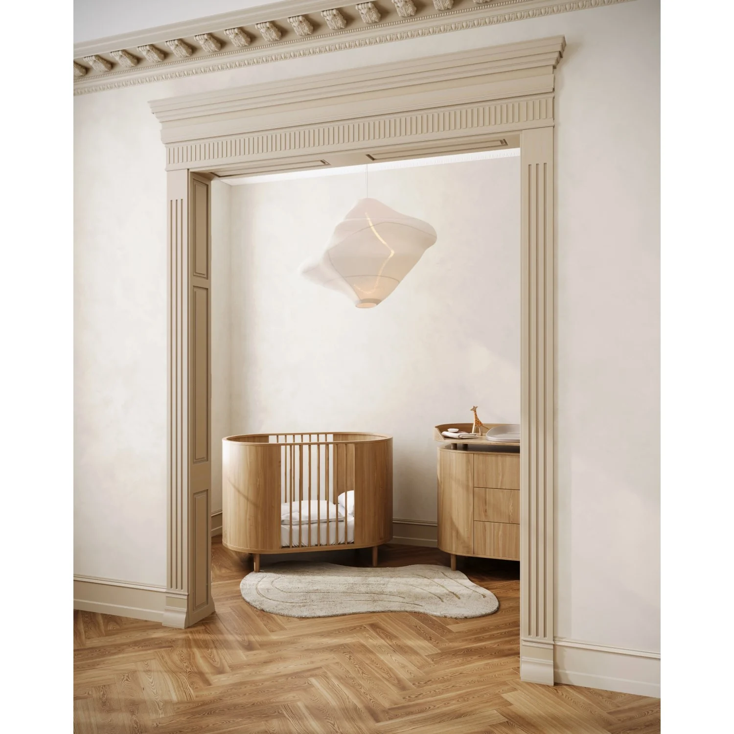 KAS Kopenhagen Oak Kai Baby Cot - Image 3