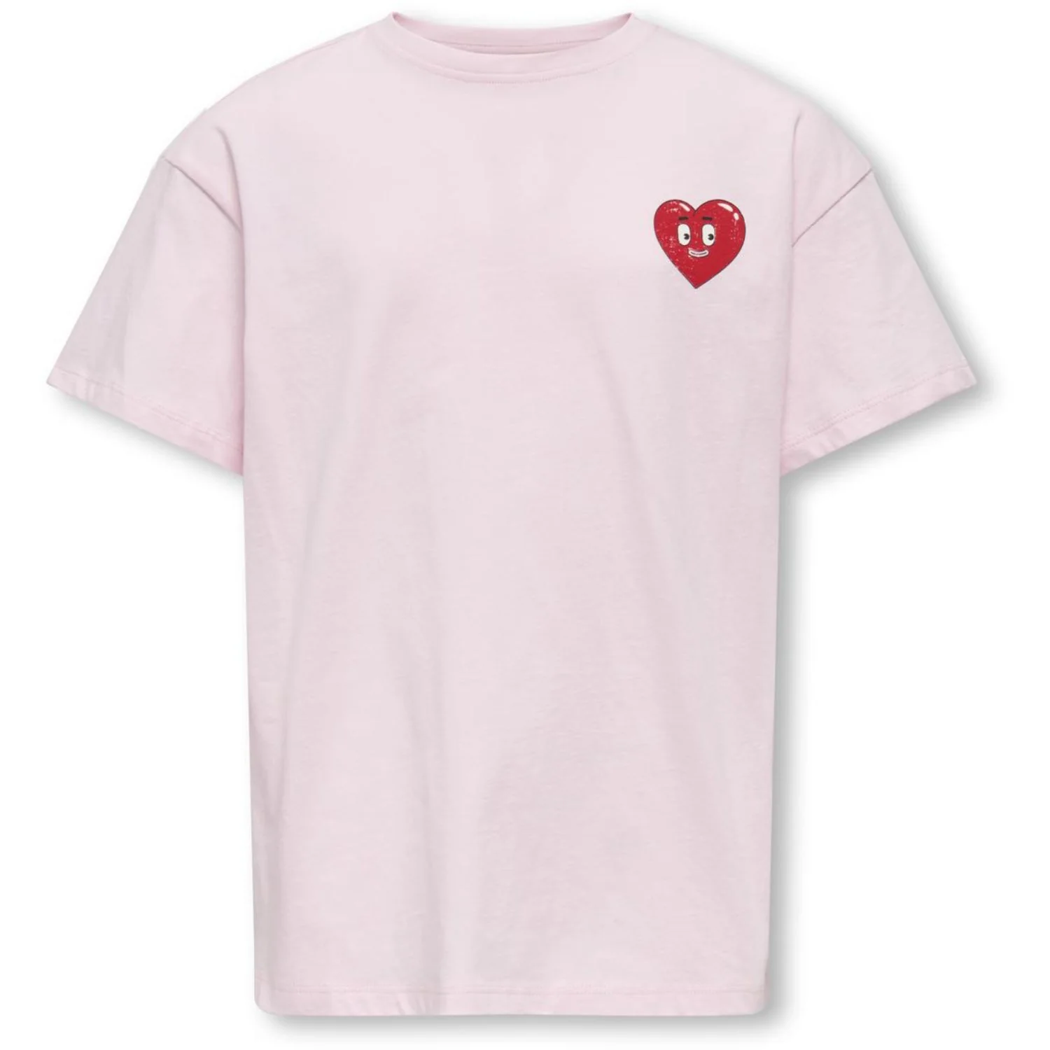 kids ONLY Barely Pink Heart Kogeros Life S/S Loose Print Top Jrs - Image 4
