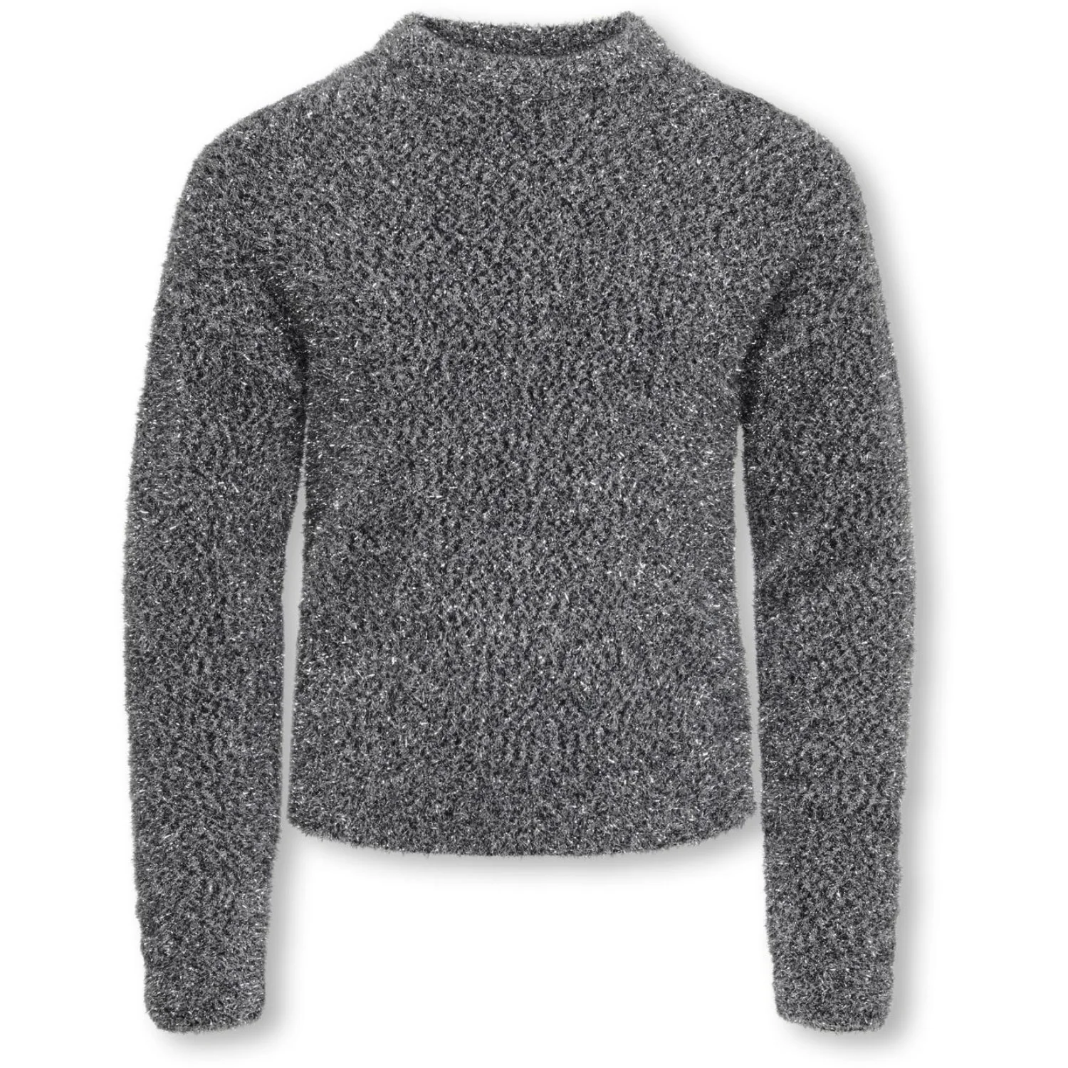 kids ONLY Black Silver Glitter Kogpiumo Glitter L/S O-Neck Knt