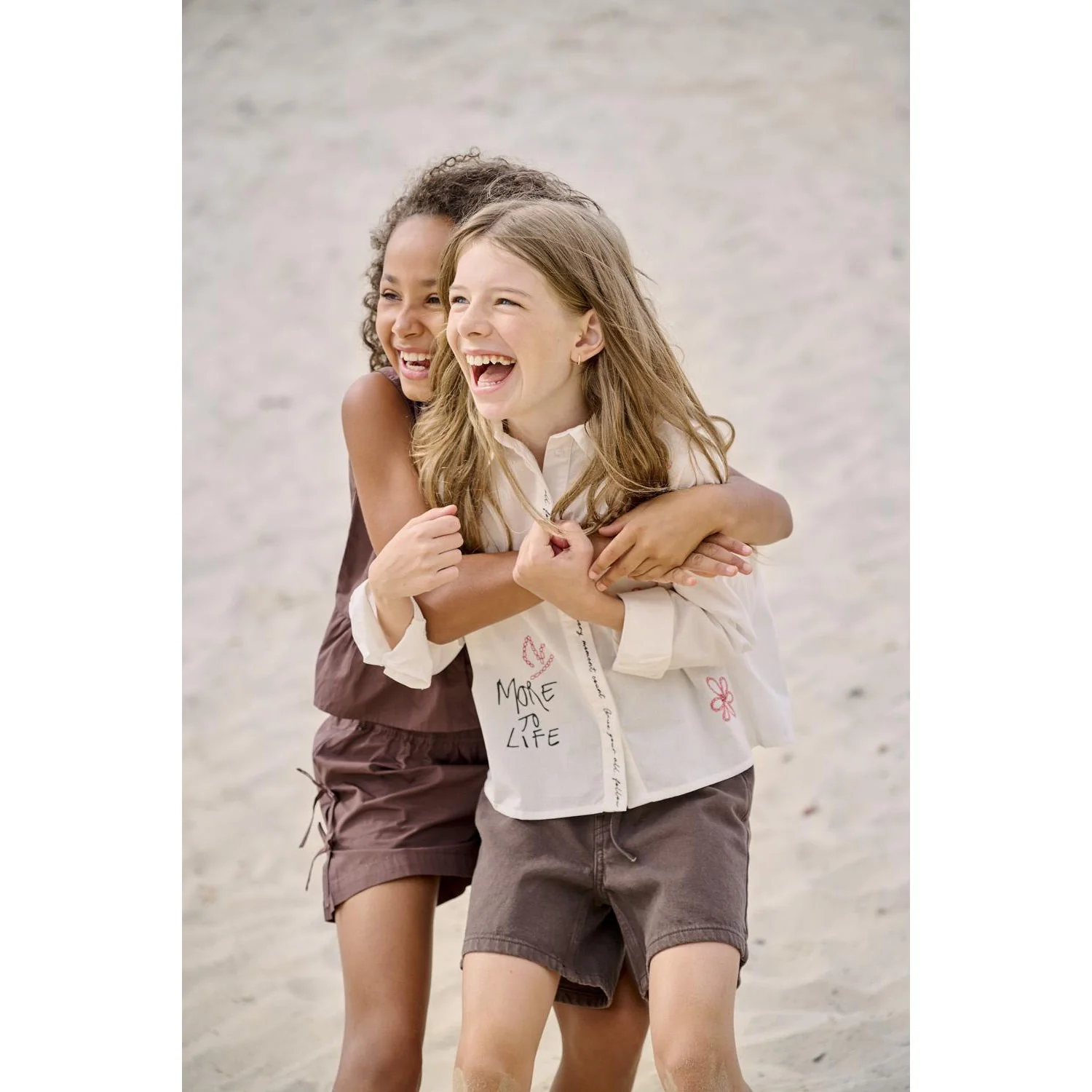 kids ONLY Chocolate Brown Koggianna Mw Belted Col Shorts Nov - Image 2