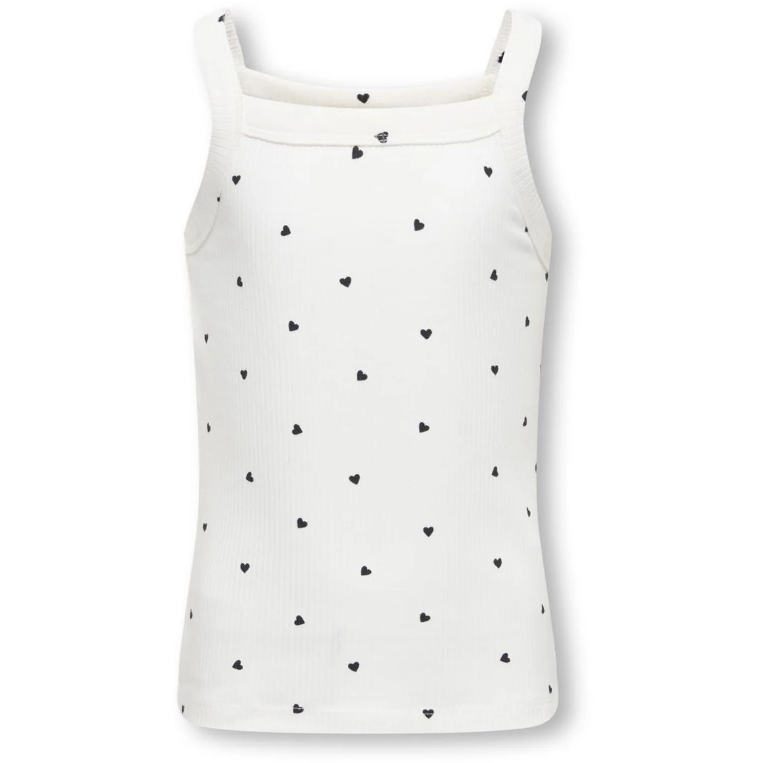kids ONLY Cloud Dancer Black Hearts Kogbella Life Strop Top Jrs
