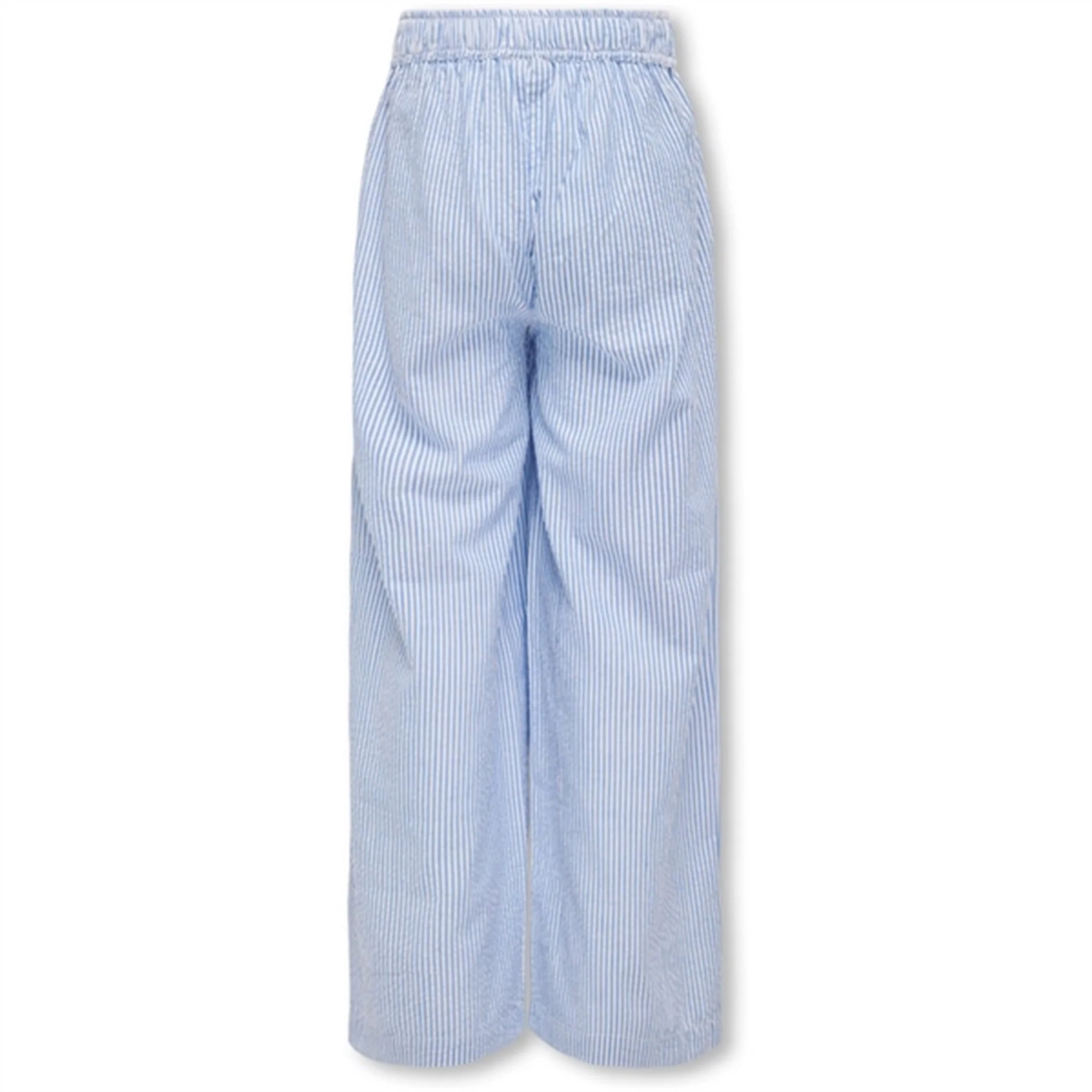 Kids ONLY Cloud Dancer / Clear Sky Milla Stripe Bukser - Image 2