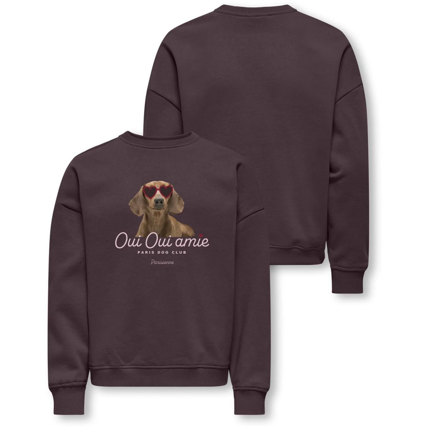 kids ONLY Fudge Oui Kogbila L/S Ovz Print O-Neck Swt Noos