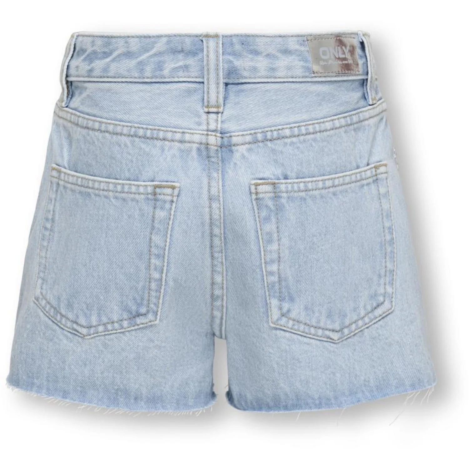 kids ONLY Light Blue Denim Rhinestones Koggabi Hw Rw Rs Shorts Azg822 Dnm - Image 3