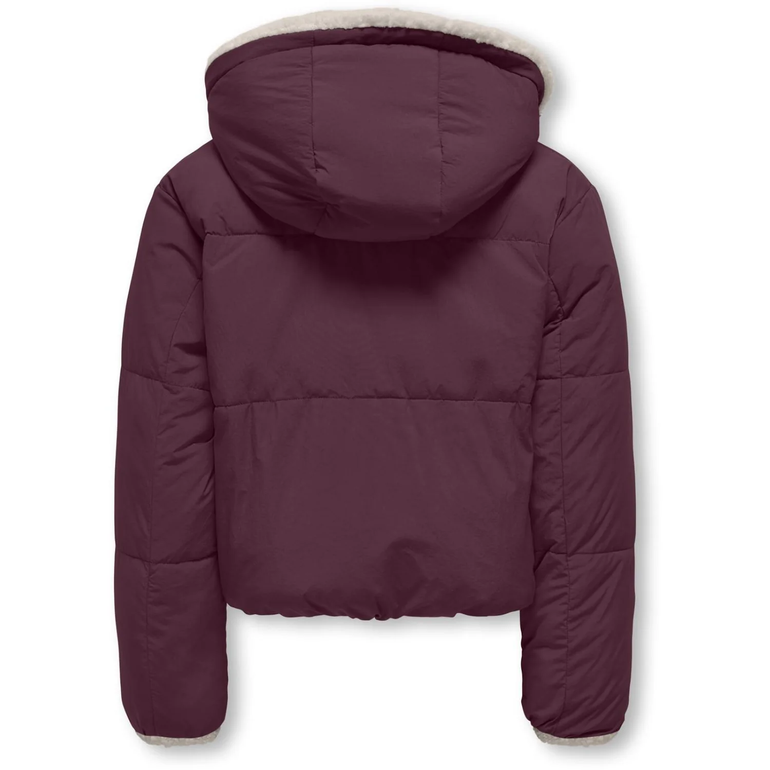 kids ONLY Mauve Wine Kogmaria Life Reversib Puffer Jakke Otw - Image 3