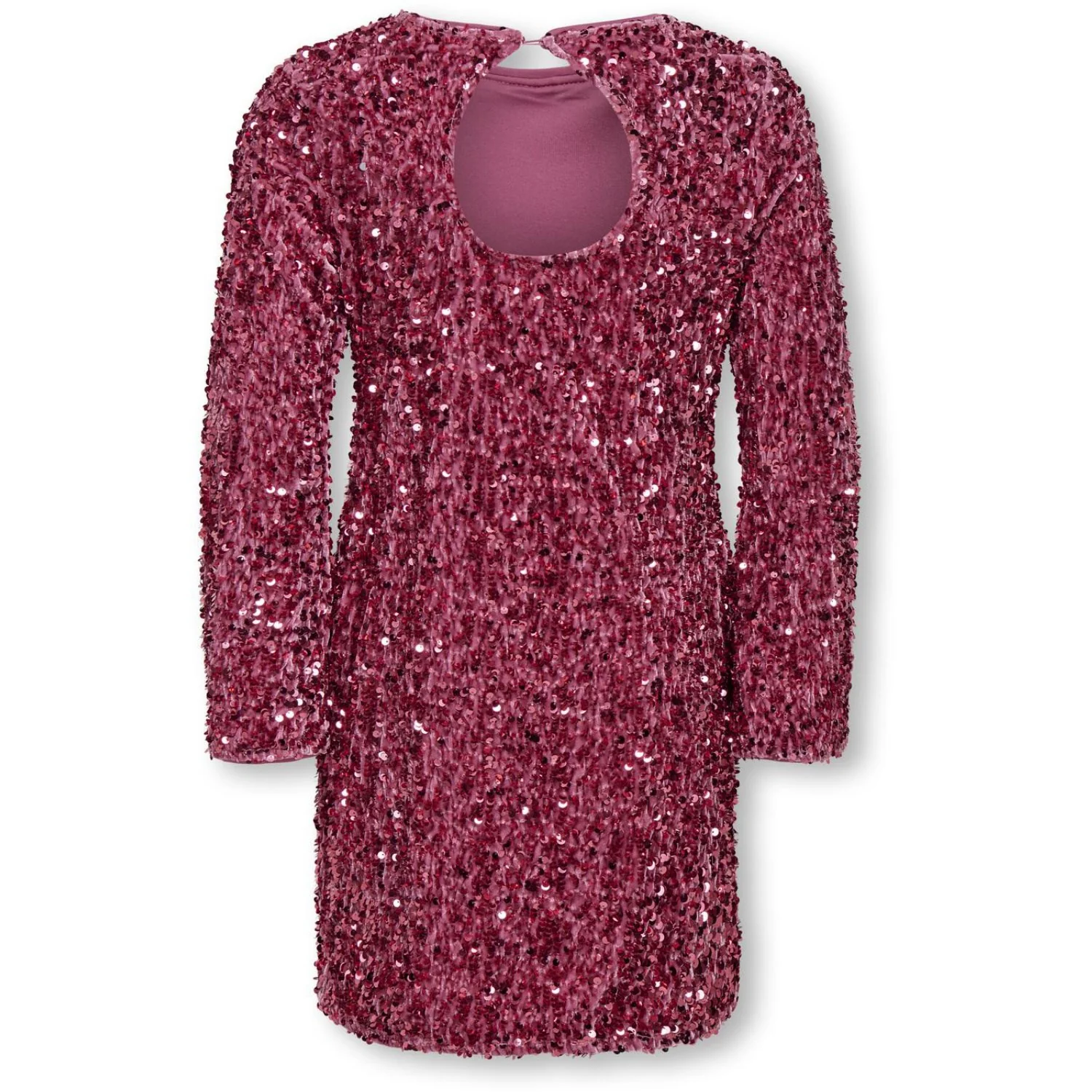 kids ONLY Rose Wine Kogconfidence Life Ls Seq Flrd Kjole Jrs - Image 3