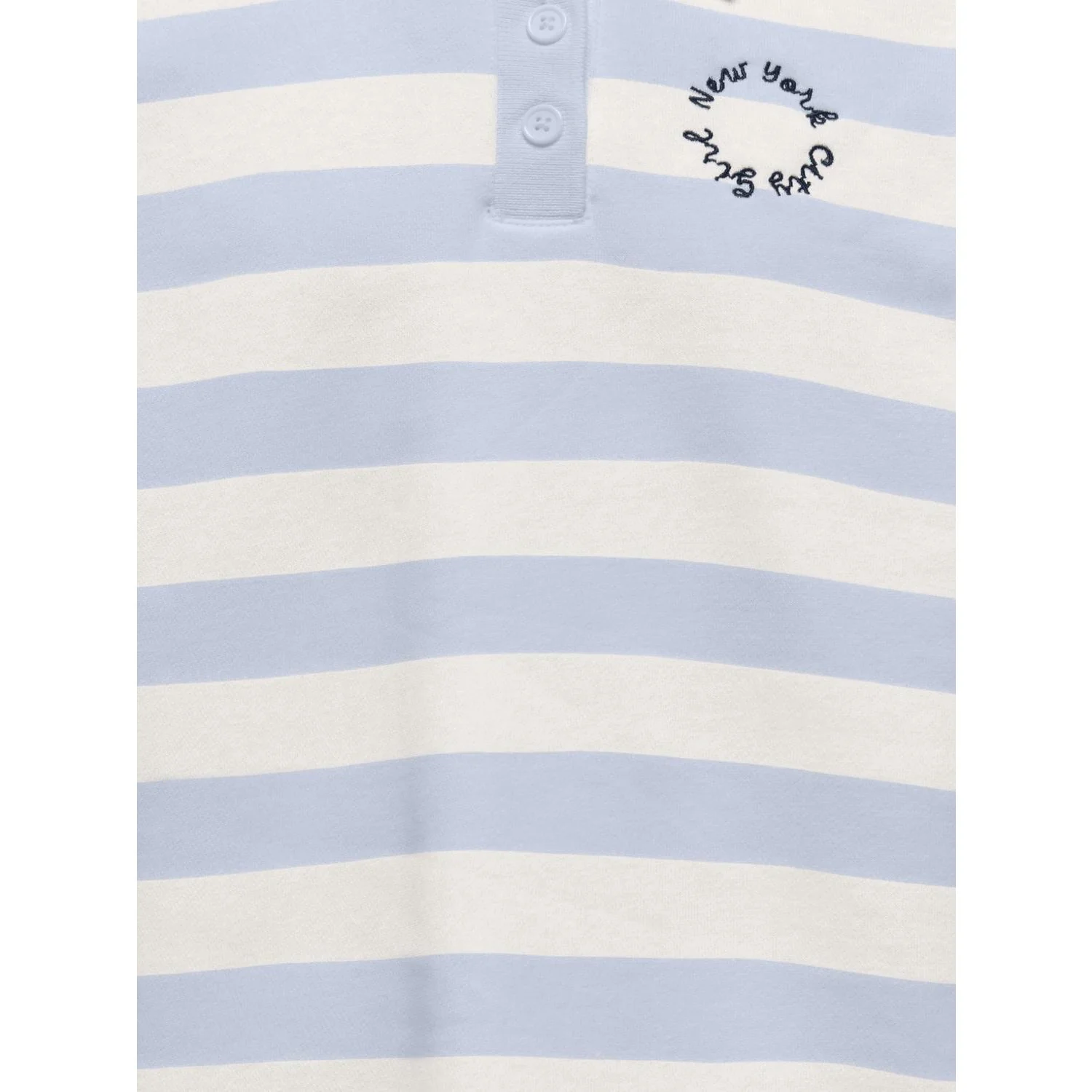 kids ONLY Soft Chambray White Alyssum Kogesther L/S Polo Emb Vd Swt - Image 2