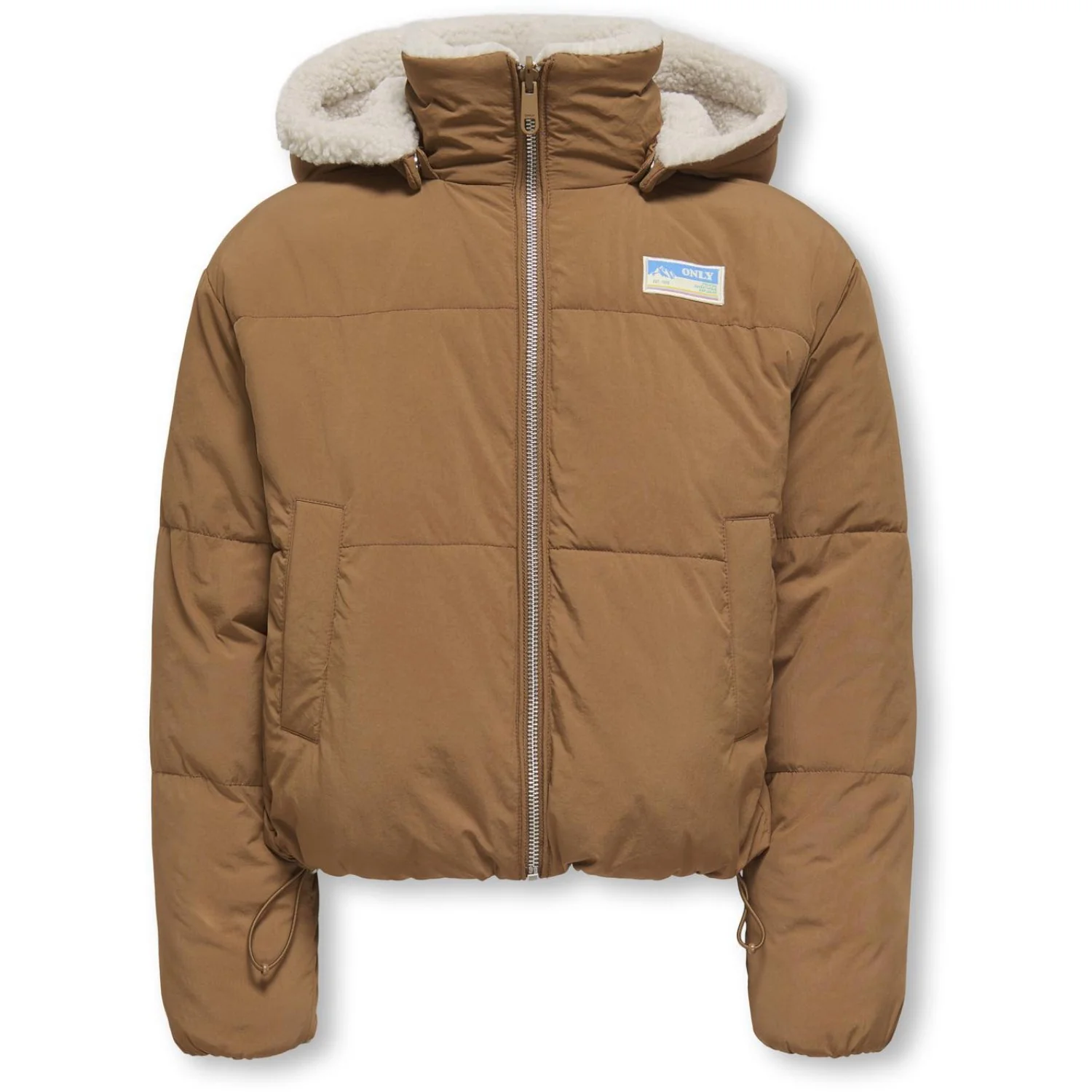 kids ONLY Toasted Coconut Kogmaria Life Reversib Puffer Jakke Otw