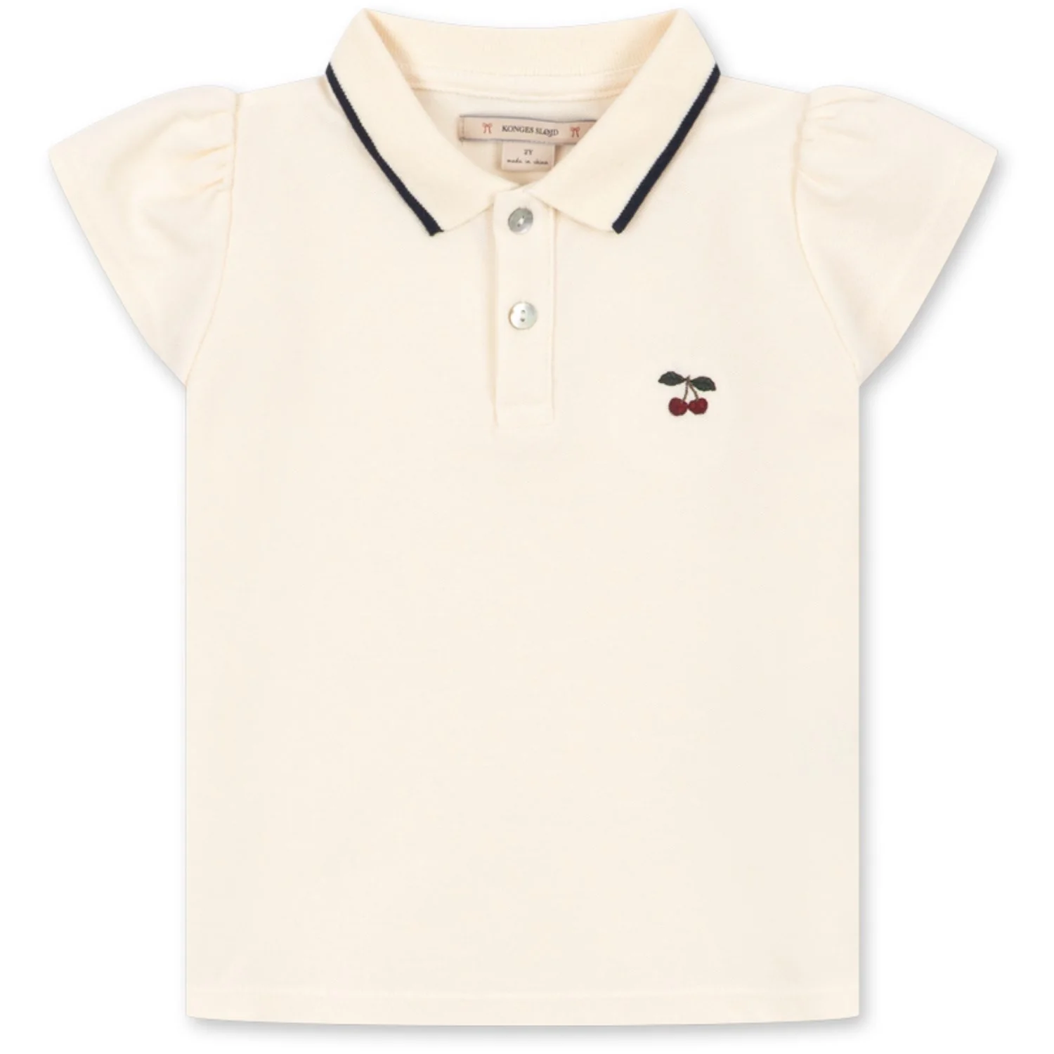 Konges Sløjd Antique White Florita Polo Skjorte Ocs