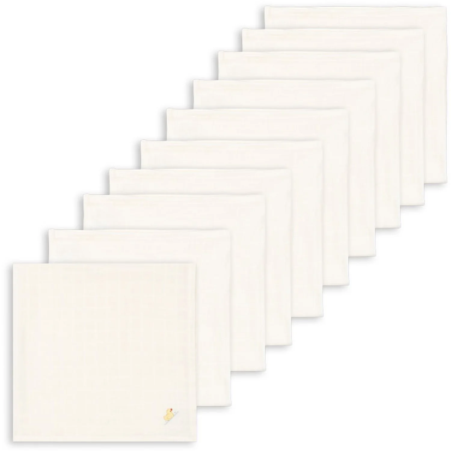 Konges Sløjd Fanga Fontana Antique White Nuvoli 10 Pak Muslin Cloth GOTS - Image 7