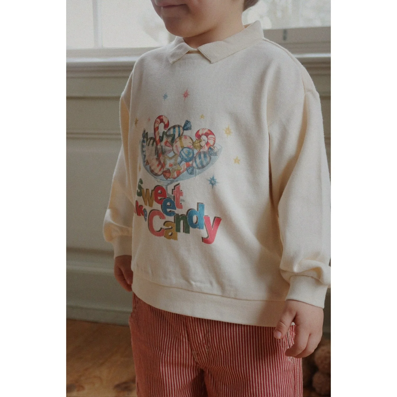 Konges Sløjd Antique White Spotty Ls Polo Gots - Image 2