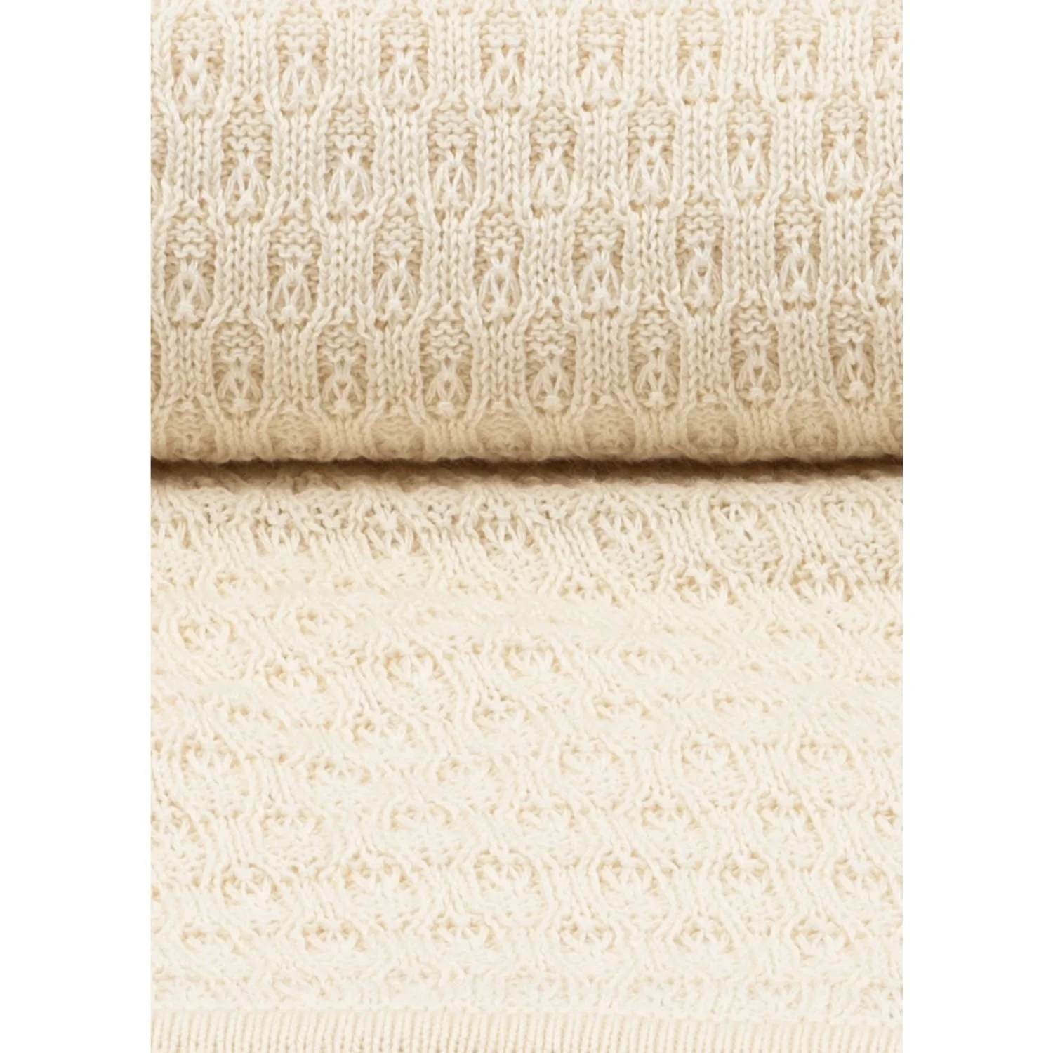 Konges Sløjd Fanga Fontana Antique White Venti Pointelle Tæppe GOTS - Image 4