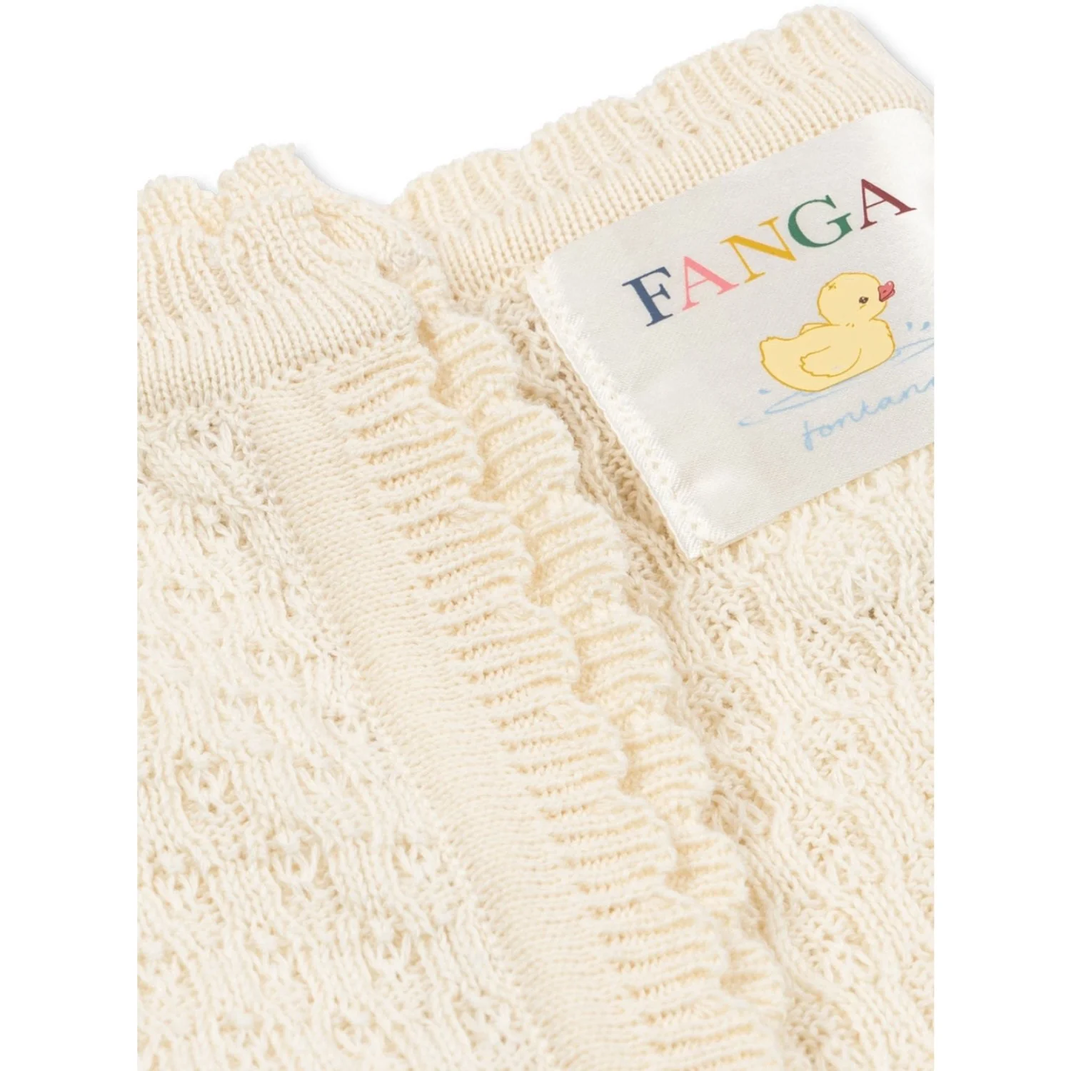 Konges Sløjd Fanga Fontana Antique White Venti Pointelle Tæppe GOTS - Image 5