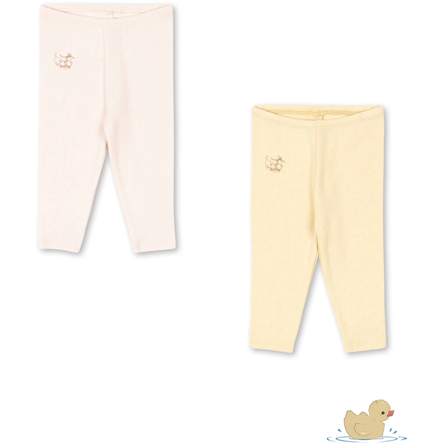 Konges Sløjd Banana Crepe/Creole Pink Fanga Fontana Perla 2 Pak Bukser Ocs