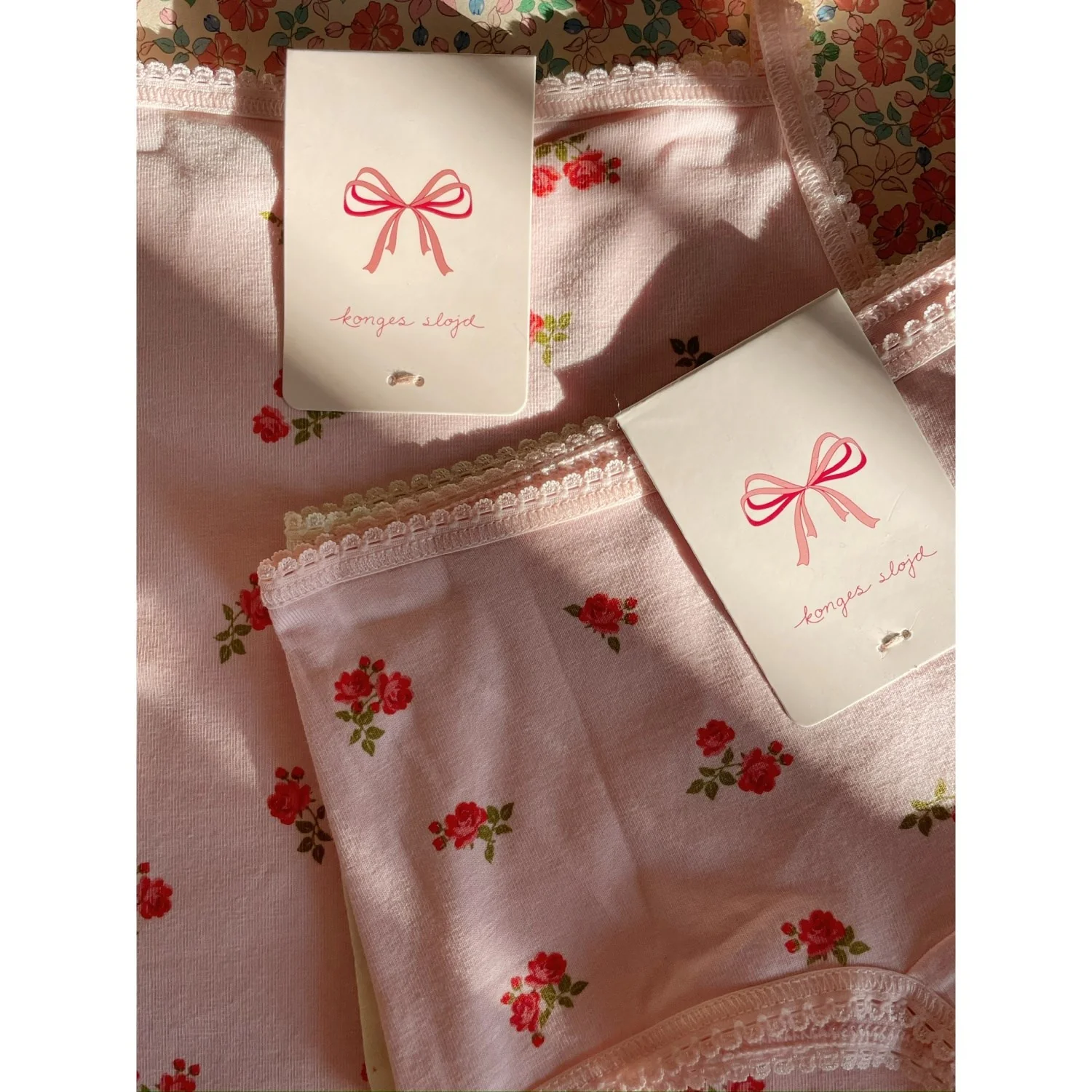 Konges Sløjd Bella Rosita/Rosa Pink Basic 2 Pak Girl Hipster GOTS - Image 4