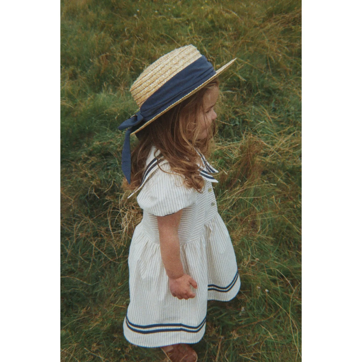 Konges Sløjd Bleu Stripe Allie Sailor Kjole Gots - Image 5