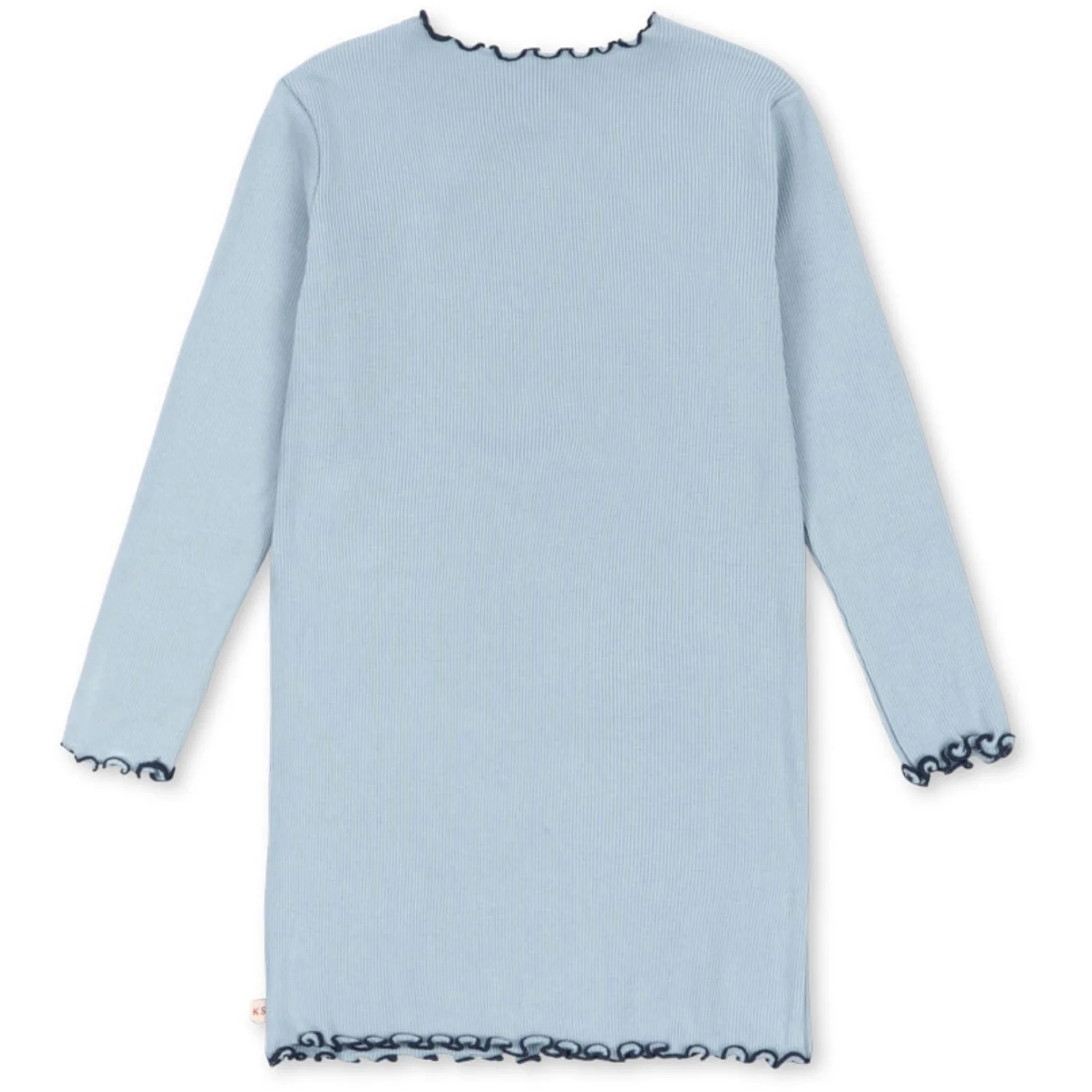 Konges Sløjd Blue Fog Rivi Rib Kjole Ocs - Image 4