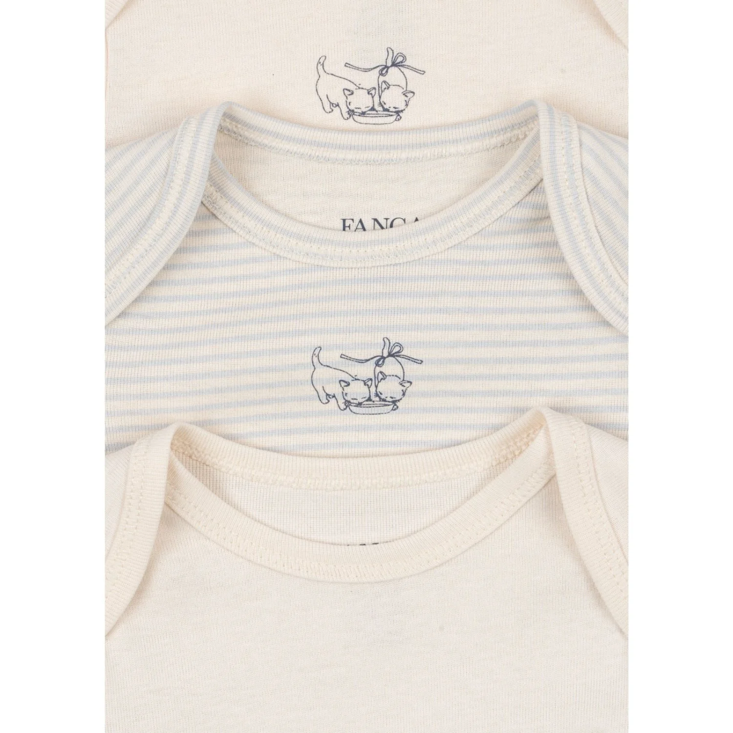 Konges Sløjd Fanga Fontana Blue Mix Fio Stripe 3 Pak Ls Body OCS - Image 2