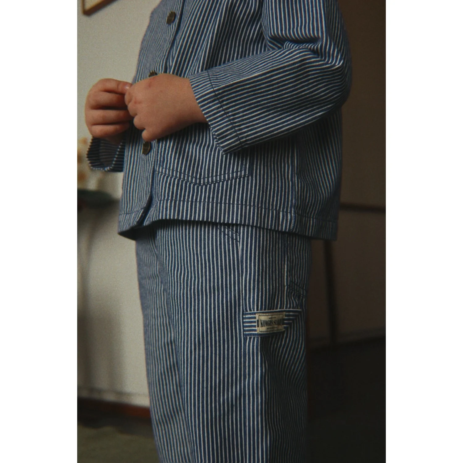 Konges Sløjd Blue Stripe Luc Bukser Gots - Image 3
