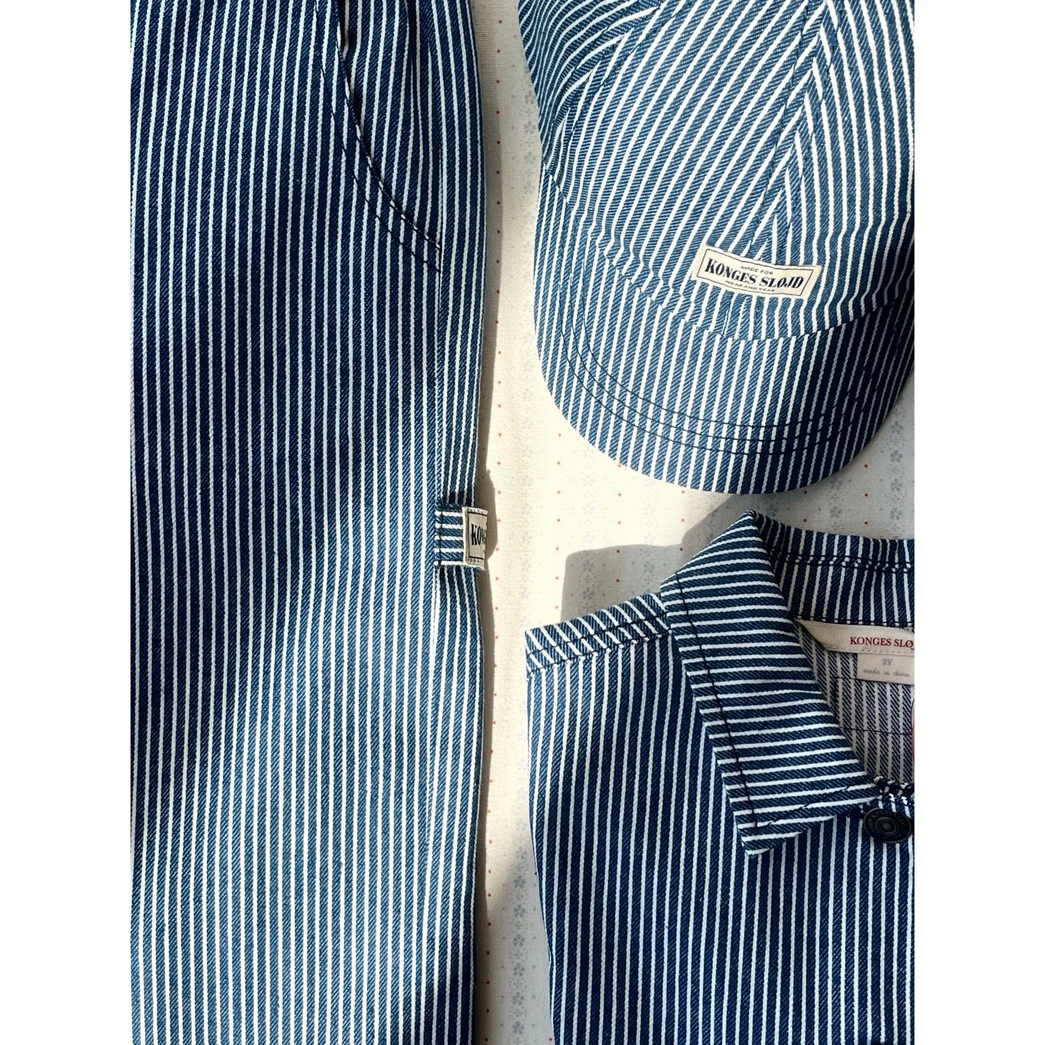 Konges Sløjd Blue Stripe Luc Bukser Gots - Image 5