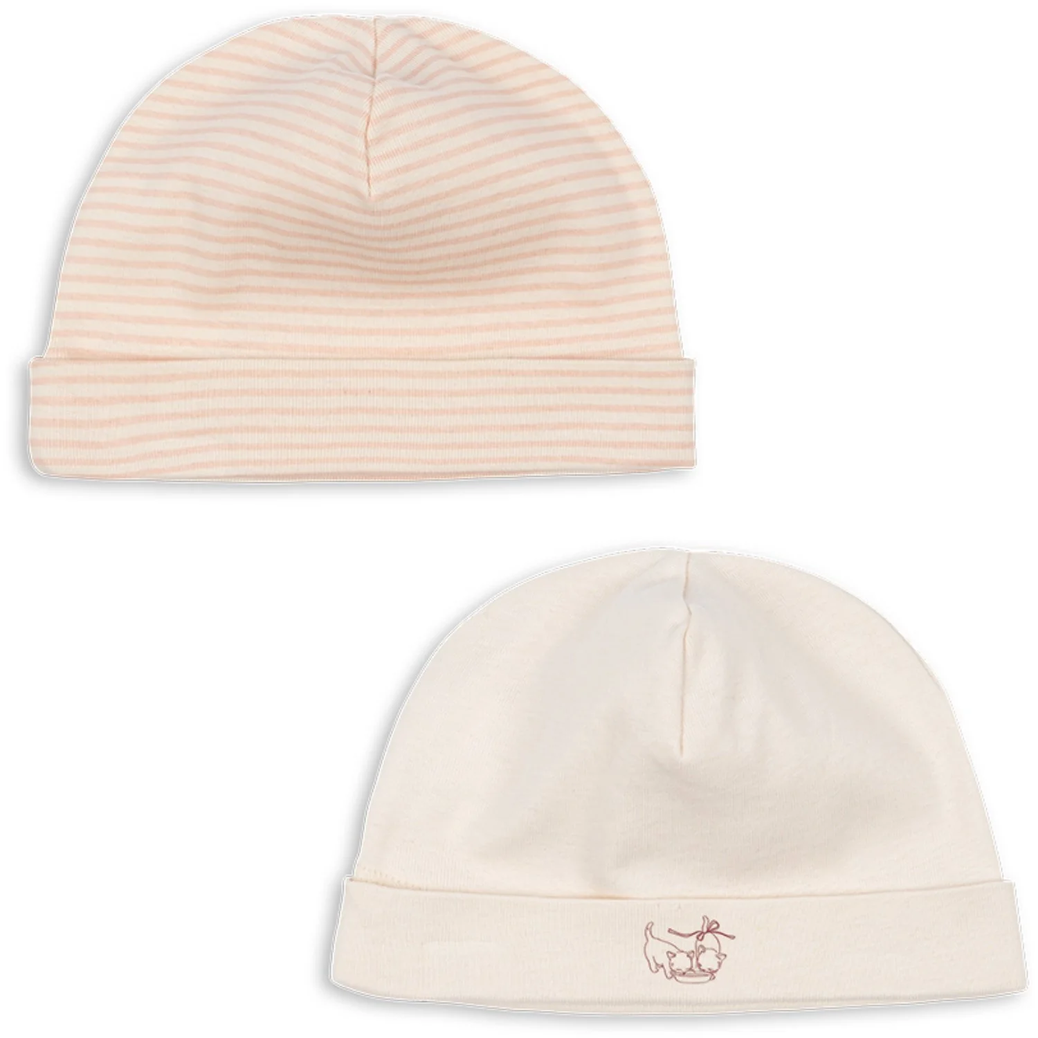 Konges Sløjd Fanga Fontana Blush Mix Fio Stripe 2 Pak Beanie OCS