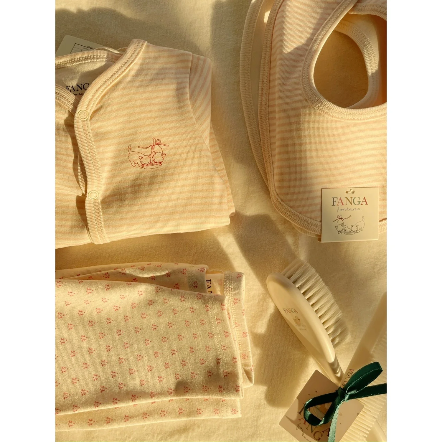 Konges Sløjd Fanga Fontana Blush Mix Fio Stripe 2 Pak Bukser OCS - Image 2