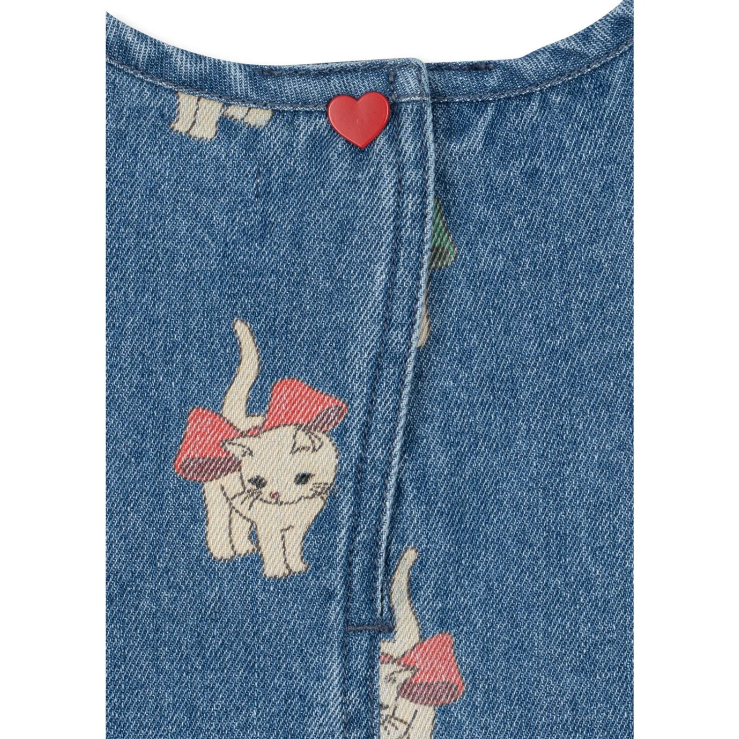 Konges Sløjd Bow Kitty Denim Magot Kjole Gots - Image 9