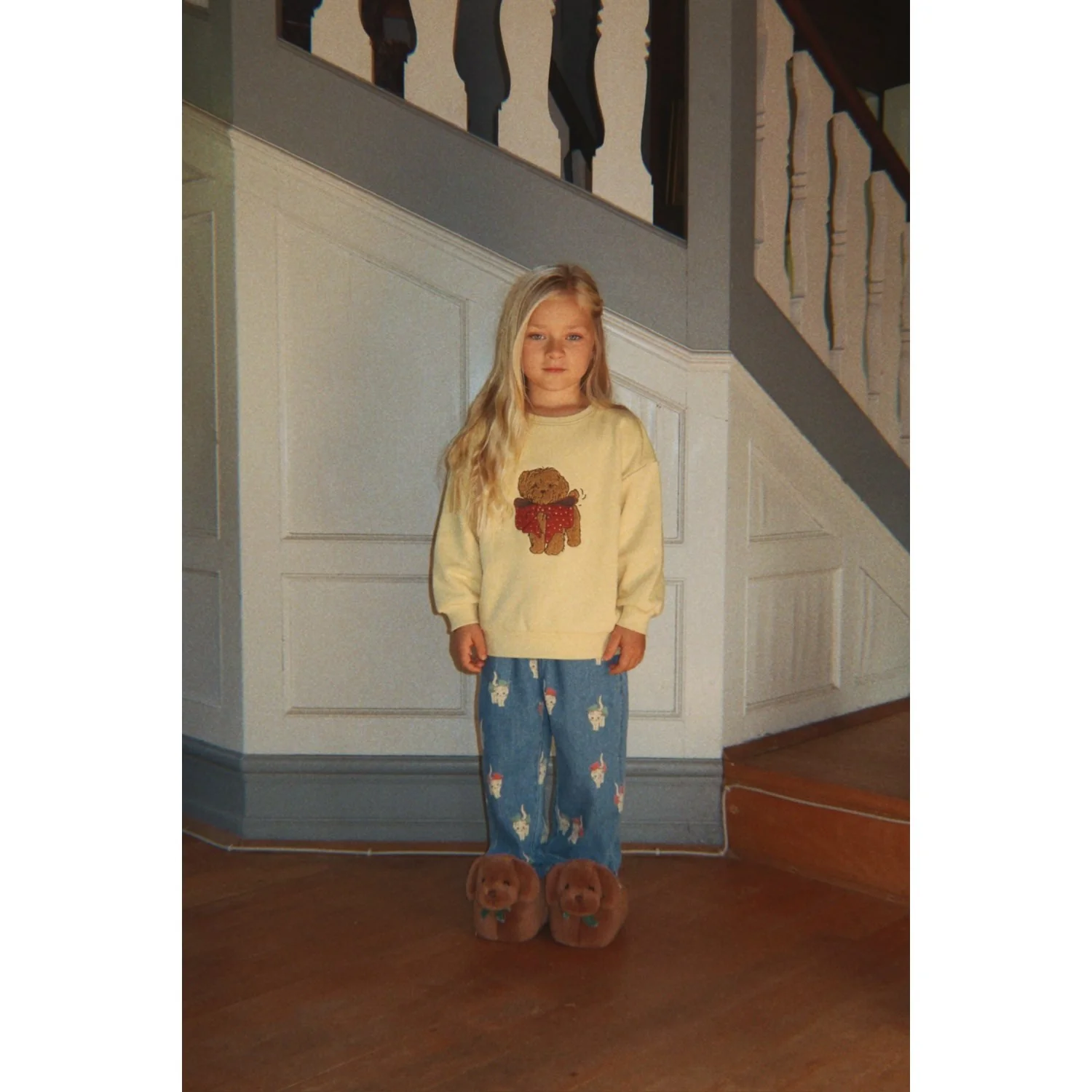 Konges Sløjd Bow Kitty Denim Magot Slit Bukser GOTS - Image 5
