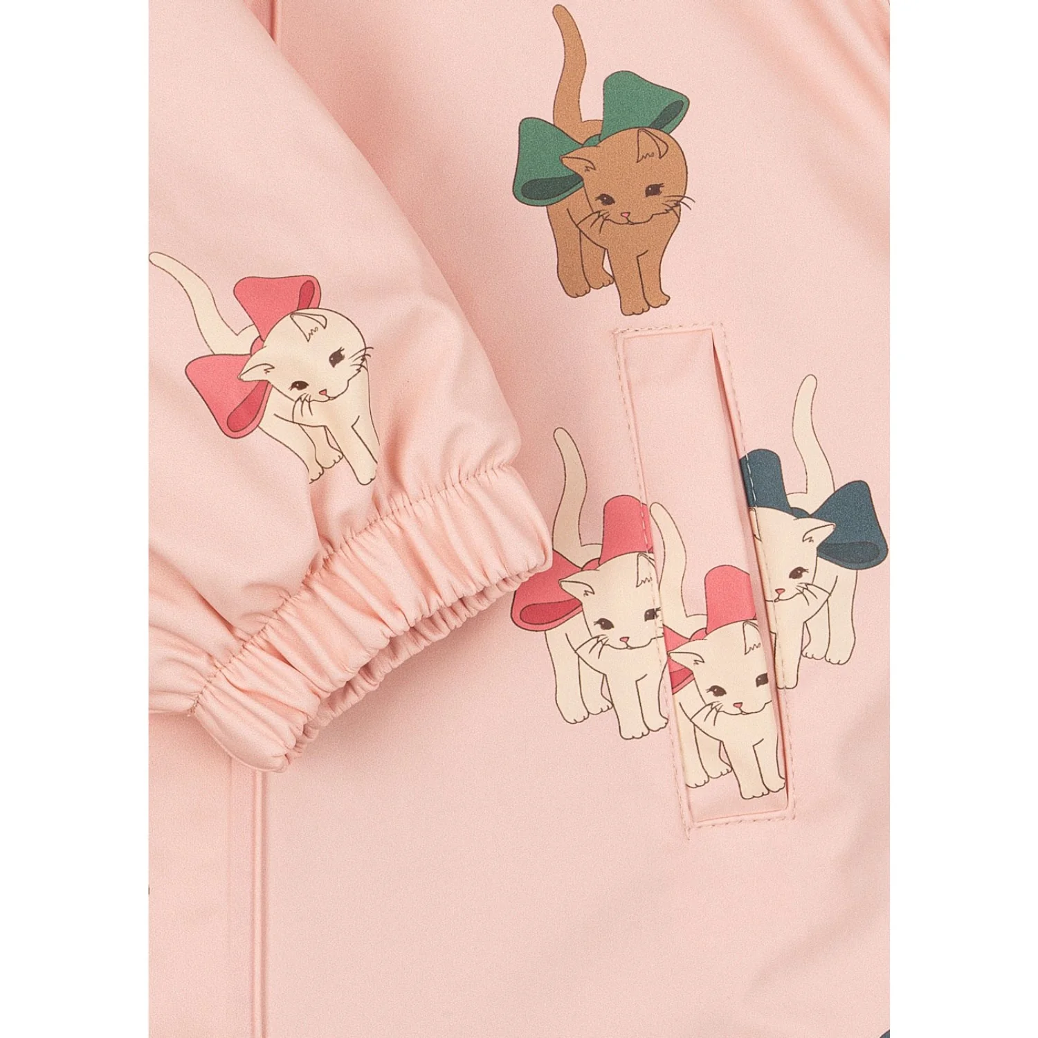 Konges Sløjd x Luksusbaby Bow Kitty Pink Rain Flyverdragt - Image 5