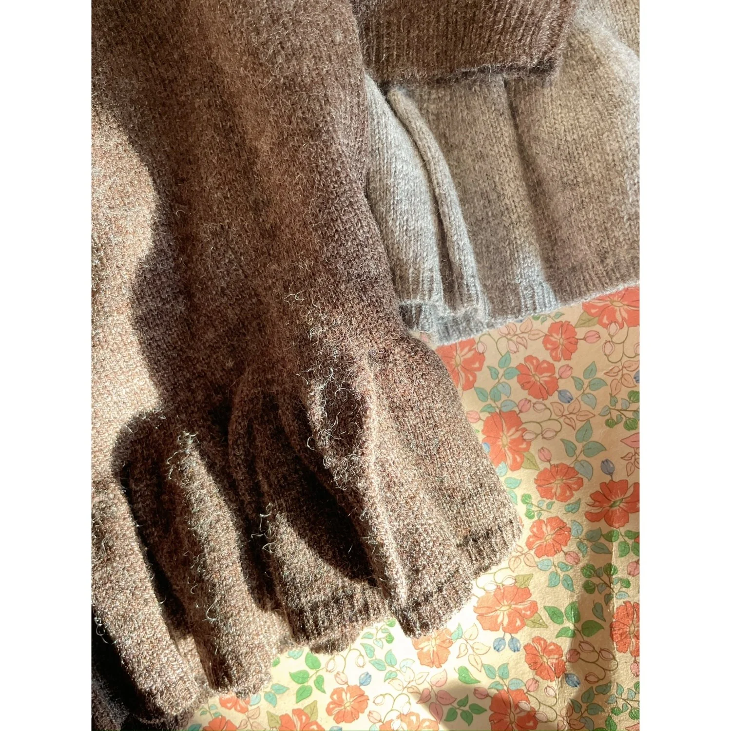 Konges Sløjd Brown Melange Cathy Strik Sweater - Image 3