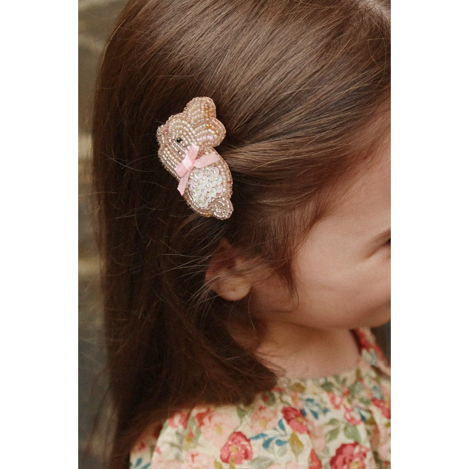 Konges Sløjd Bunny 2 Pak Beaded Bunny Hair Clips - Image 2