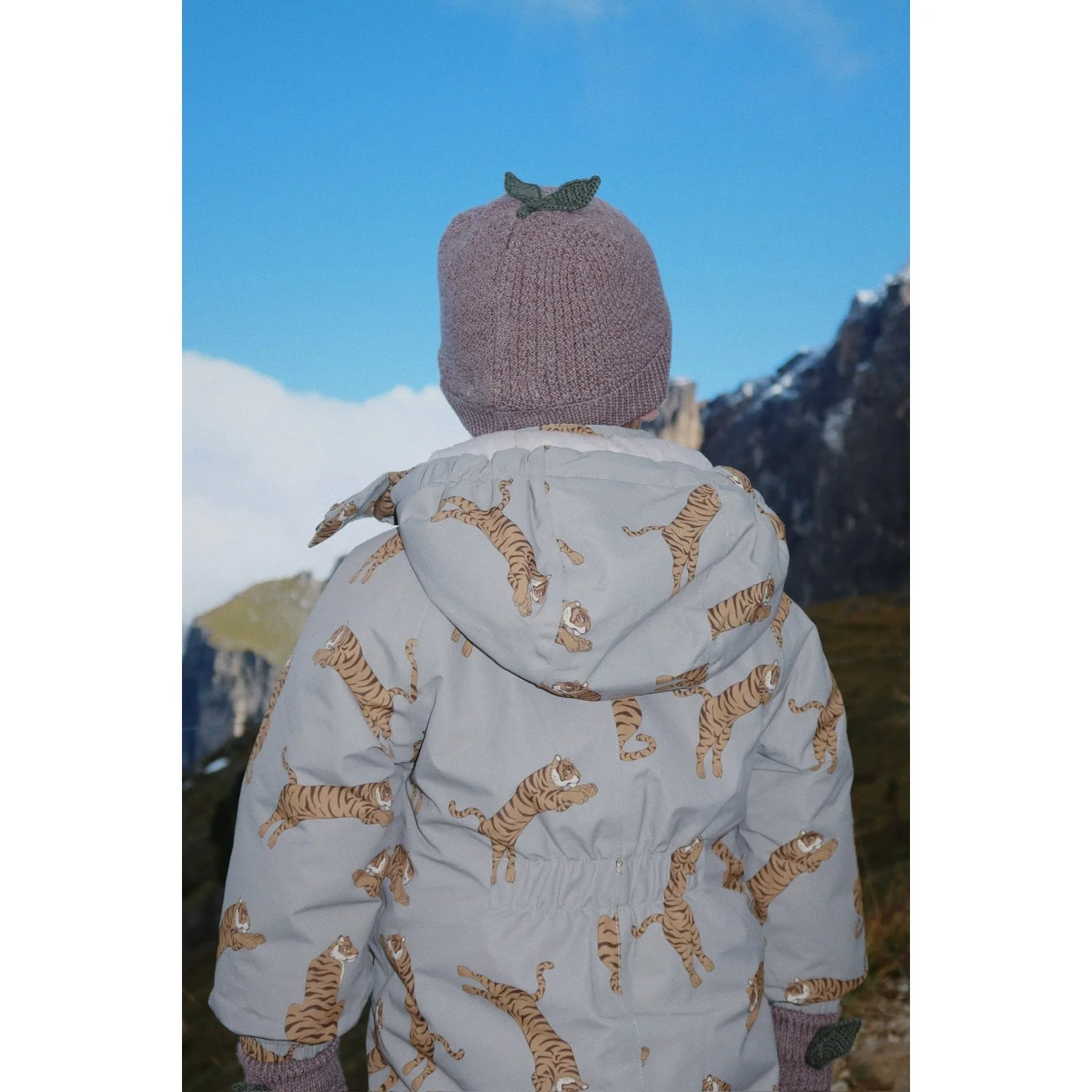 Konges Sløjd Bunny Brown Melange Fruity Beanie - Image 3