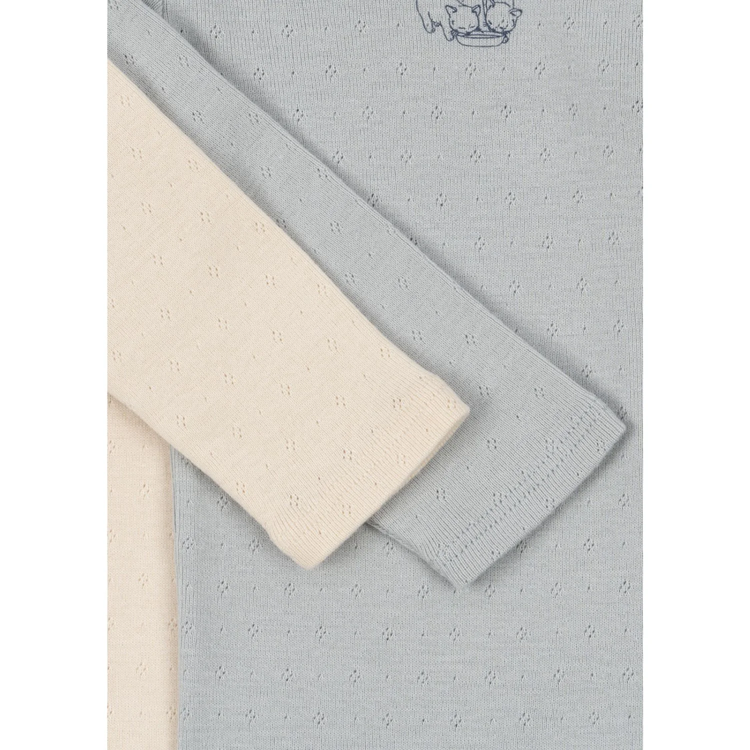 Konges Sløjd Buttercream/Pearl Blue Fanga Fontana Perla 2 Pak Ls Body Ocs - Image 3