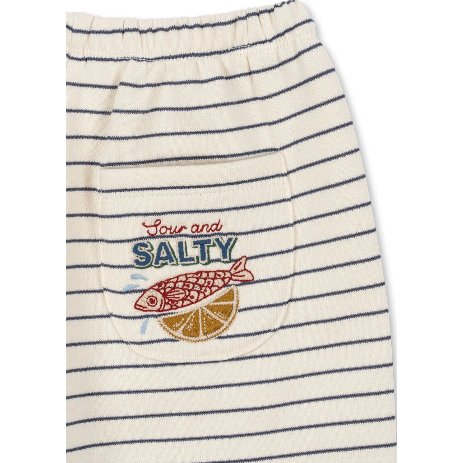 Konges Sløjd Captains Blue/Antique White Amio Sweat Bukser Ocs - Image 6
