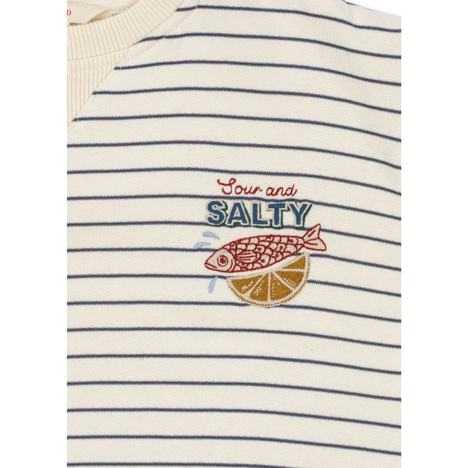 Konges Sløjd Captains Blue/Antique White Amio Sweatshirt Ocs - Image 8