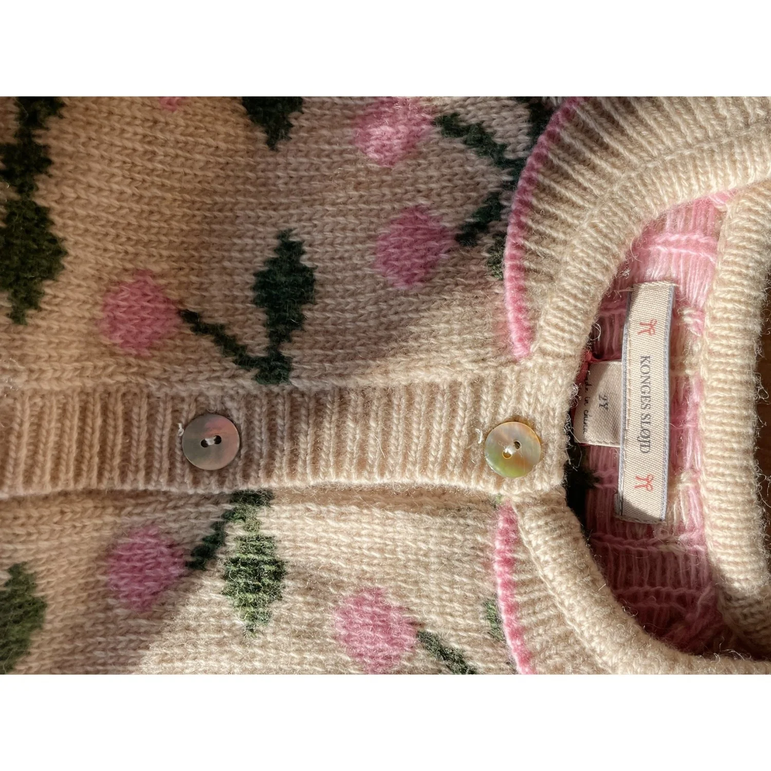 Konges Sløjd Cherry Belou Strik Krave Cardigan - Image 4