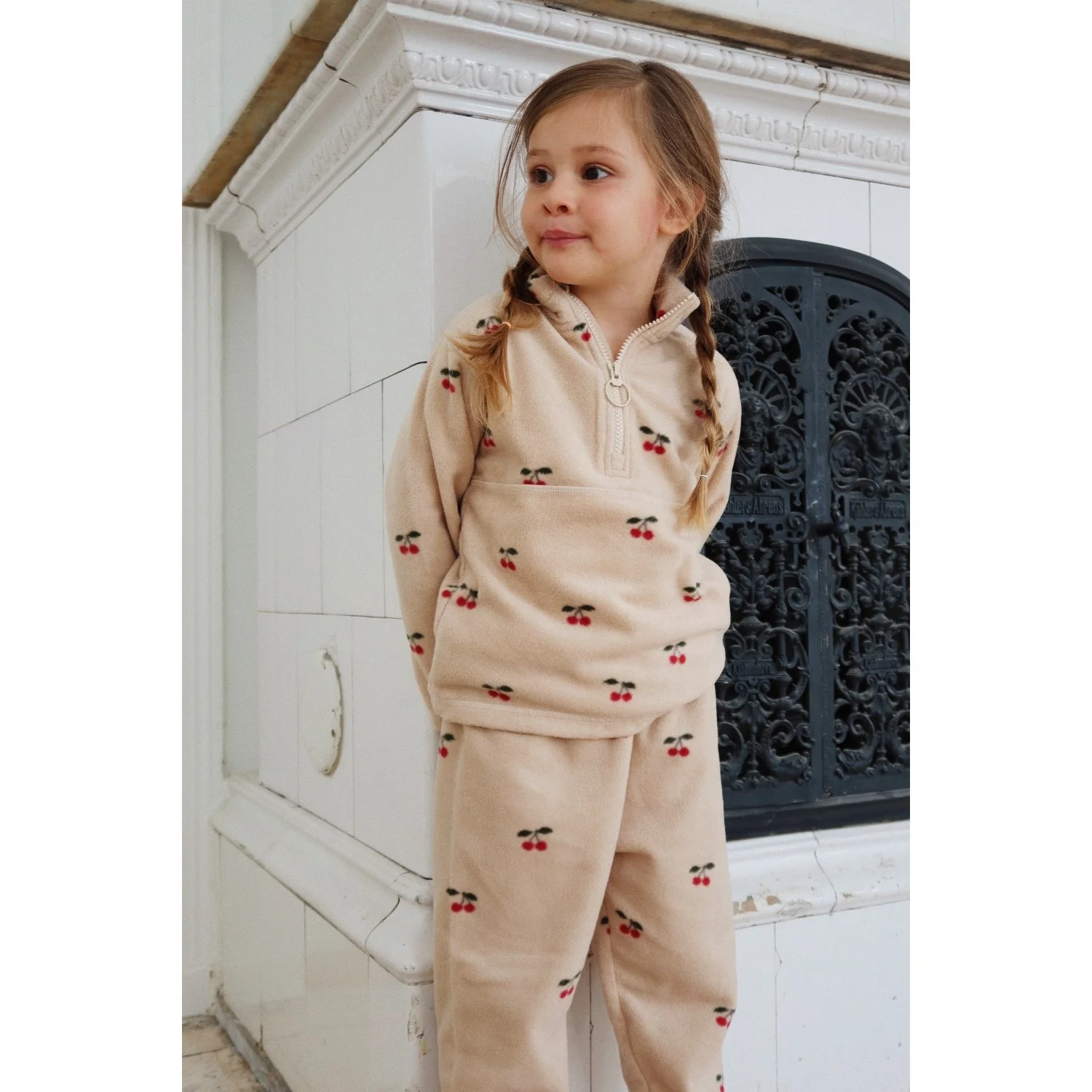 Konges Sløjd x Luksusbaby Cherry Tavi Fleece Bukser Grs - Image 2