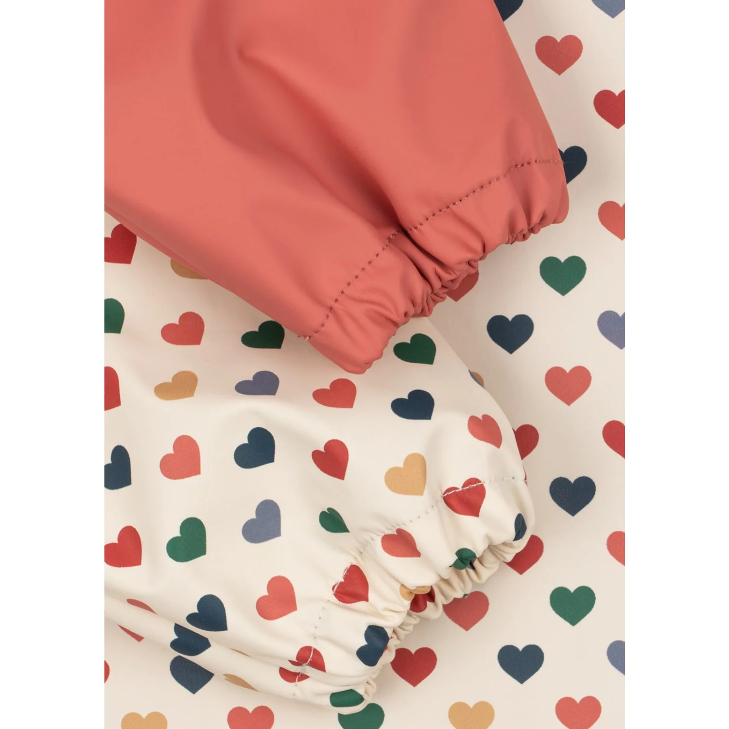 Konges Sløjd Coeur Colore/Faded Rose 2 Pak Dinner Hagesmæk Med Ærmer - Image 3