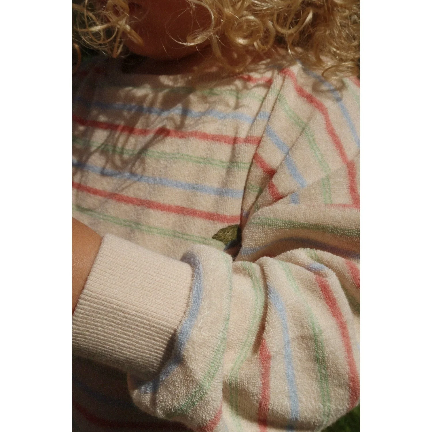 Konges Sløjd Confetti Stripe Itty Rib Sweatshirt Gots - Image 2