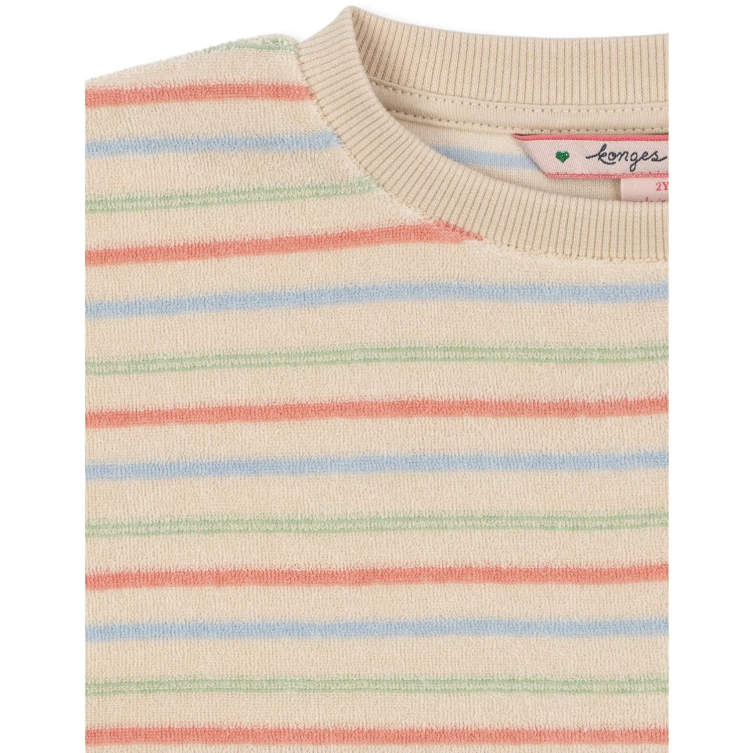 Konges Sløjd Confetti Stripe Itty Rib Sweatshirt Gots - Image 5
