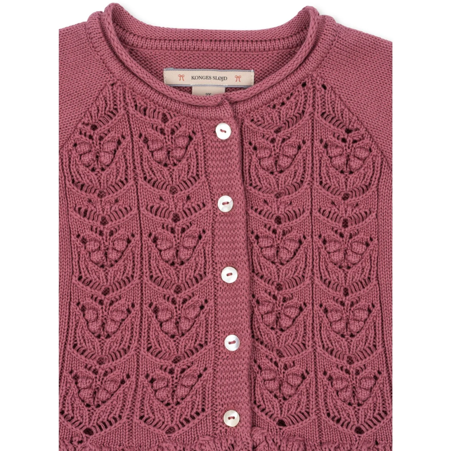 Konges Sløjd Deco Rose Cabby Flæse Cardigan GOTS - Image 3