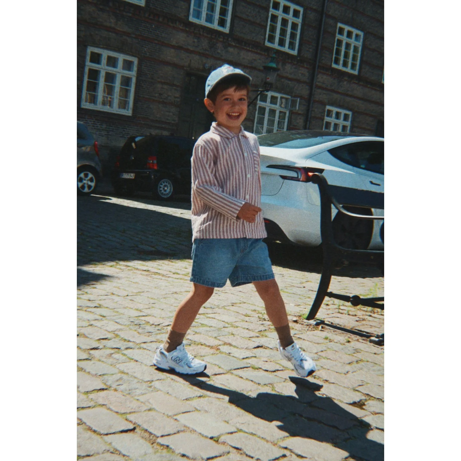 Konges Sløjd Denim Blue Magot Denim Shorts Gots - Image 3
