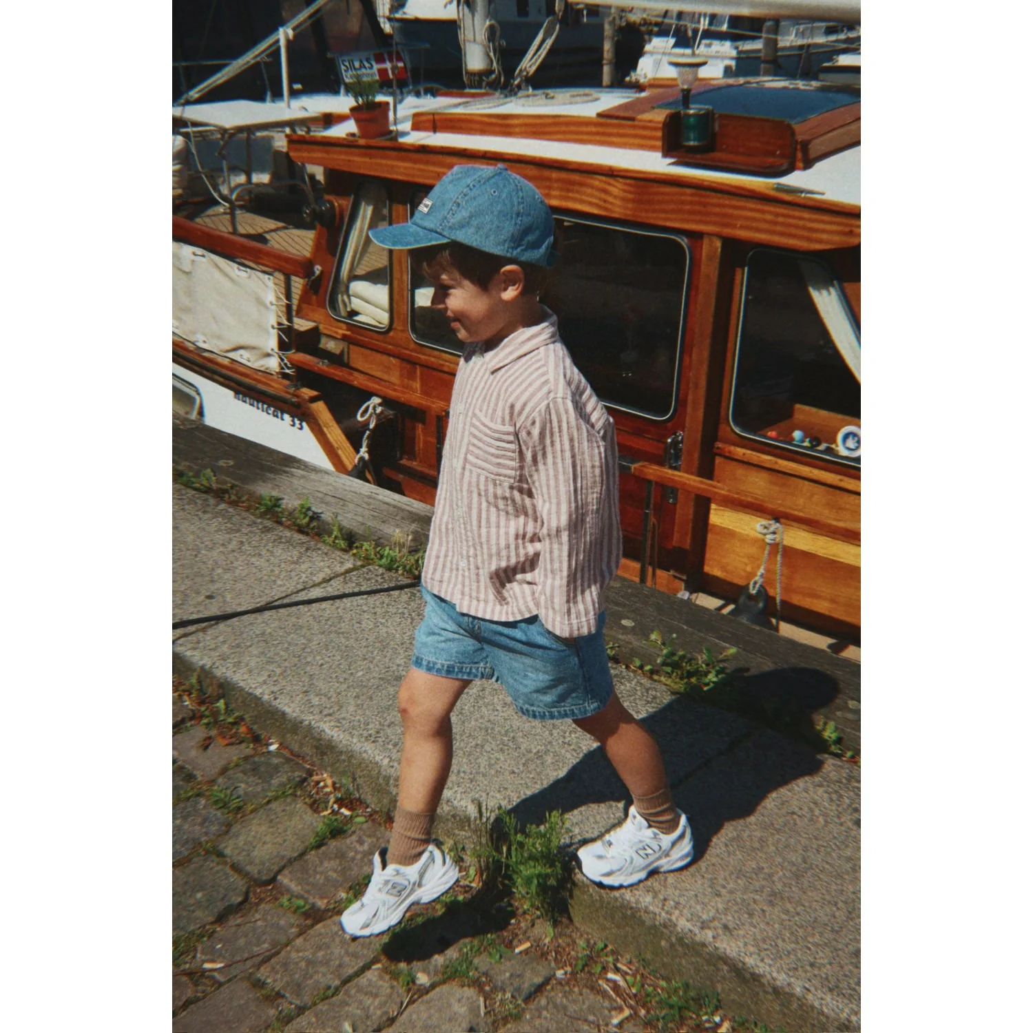Konges Sløjd Denim Blue Magot Denim Shorts Gots - Image 5