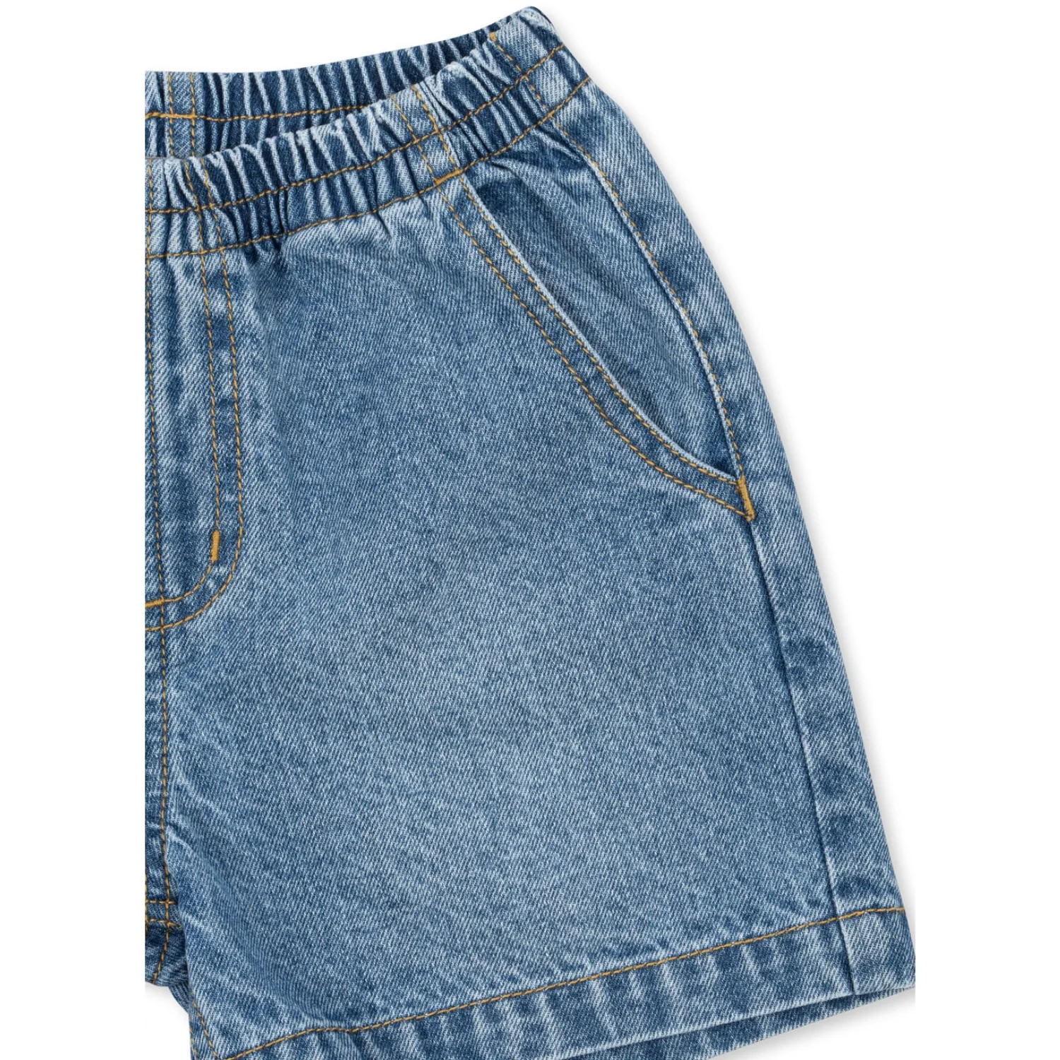 Konges Sløjd Denim Blue Magot Denim Shorts Gots - Image 6