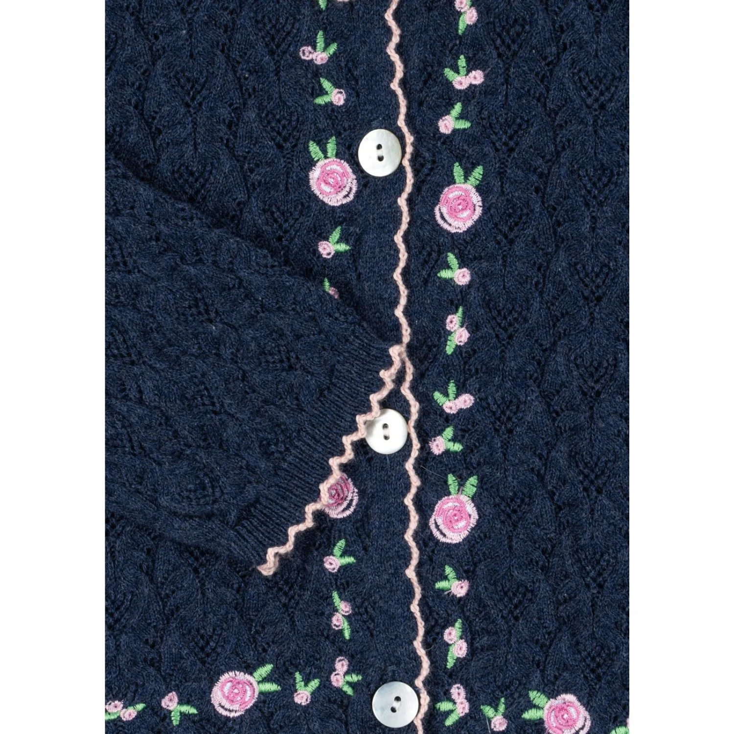 Konges Sløjd Ensign Blue Rosier Cardigan - Image 4