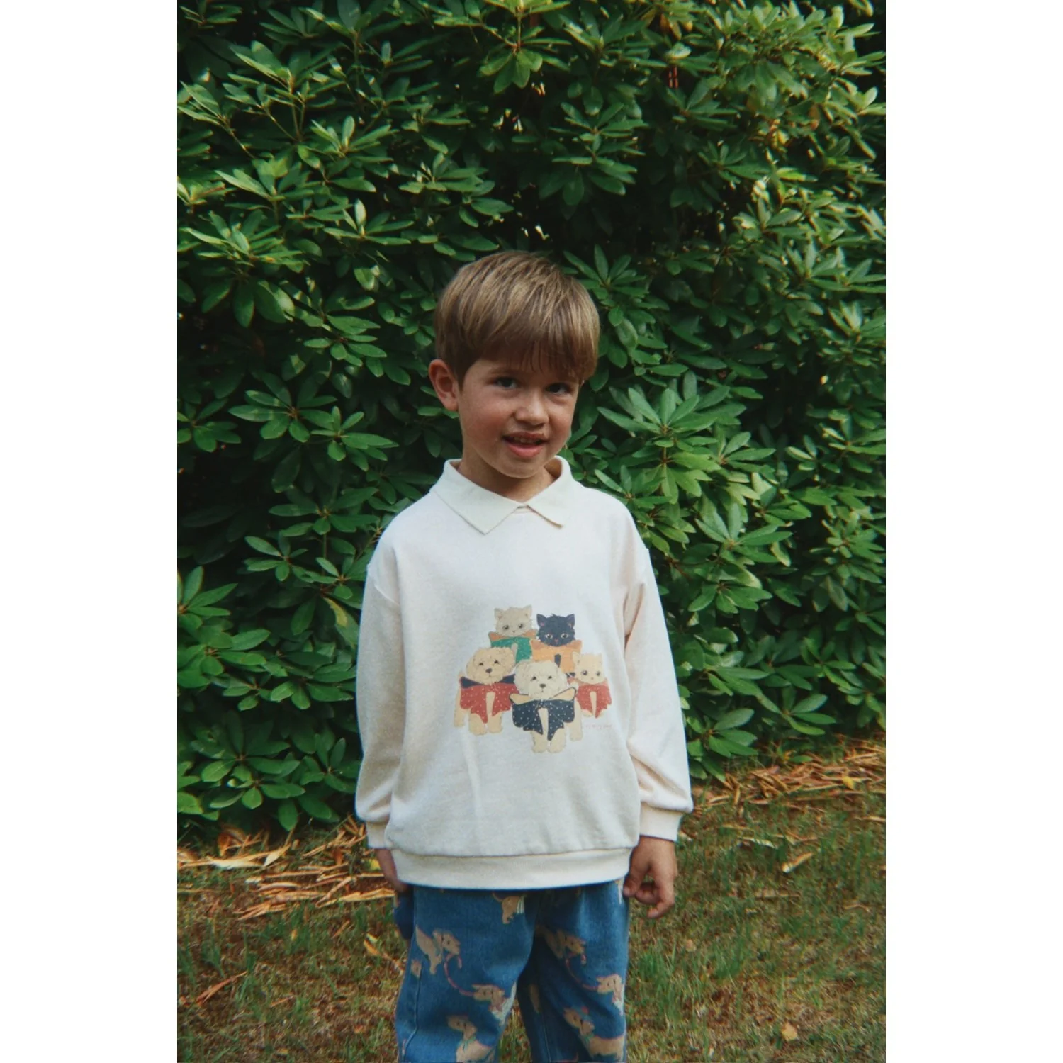 Konges Sløjd Family Photo Spotty Ls Polo GOTS - Image 3