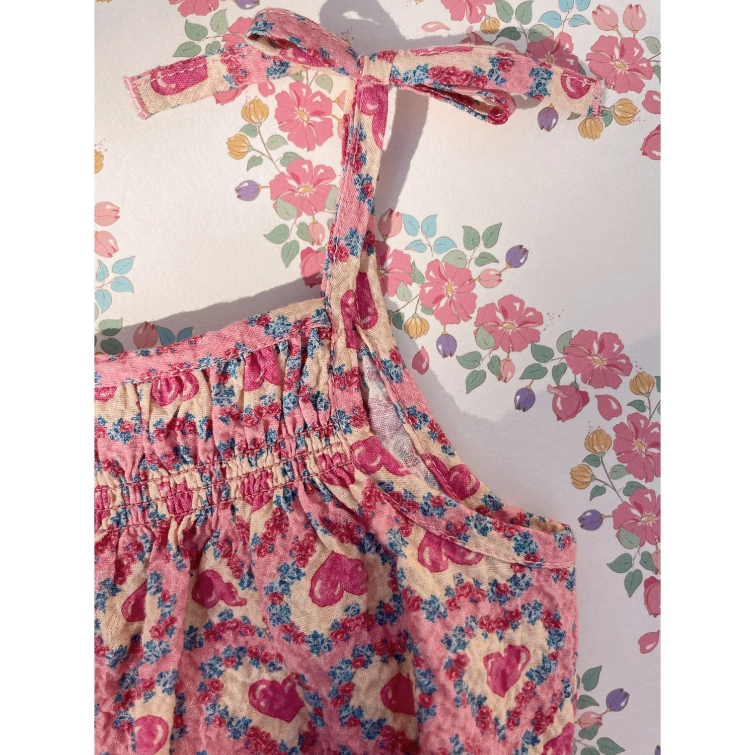 Konges Sløjd Felice Rose Vivian Strop Romper GOTS - Image 2