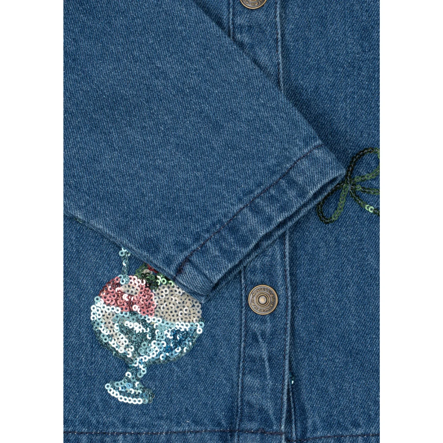 Konges Sløjd Gelato Magot Paliet Denim Jakke Gots - Image 6