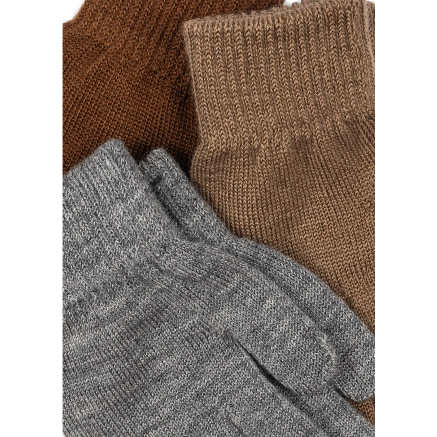 Konges Sløjd Grey Melange/Beige/Brown 3 Pak Filla Handsker - Image 2